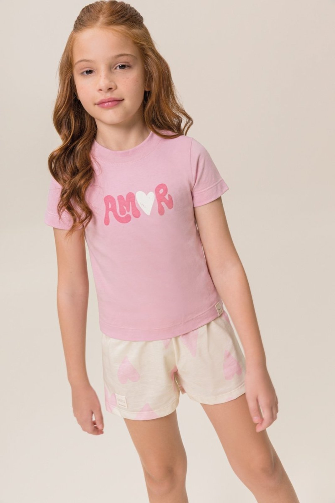 Infantil - Pijama Bugbee Blusa e Shorts Meia Malha