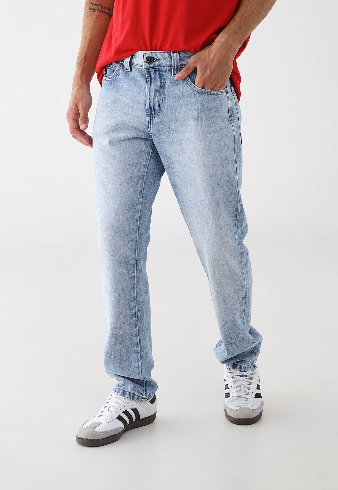 Calça Jeans Masculina Colcci Reta Azul Claro