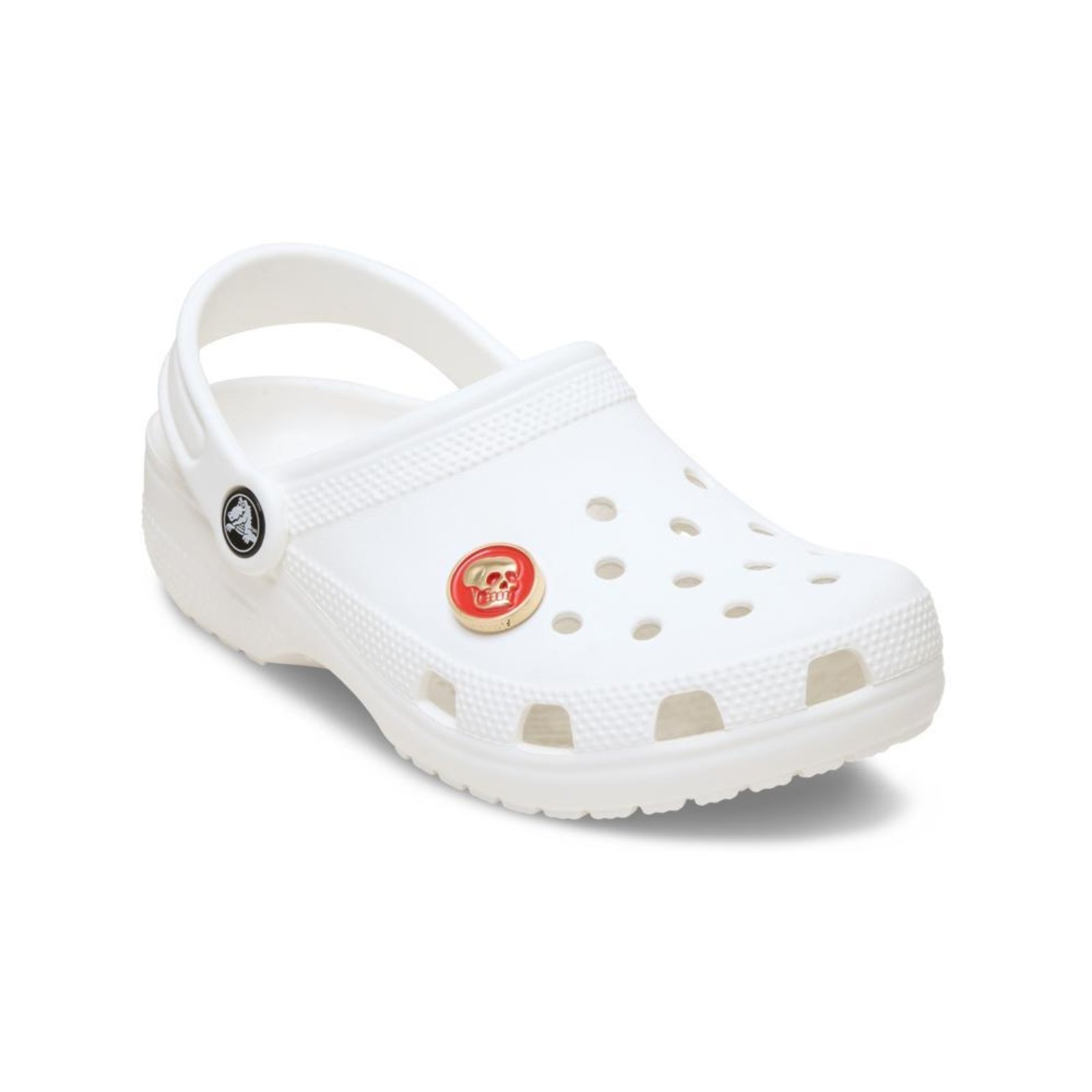 Vista 3 Infantil - Jibbitz™ Cabeça de Caveira Crocs branco