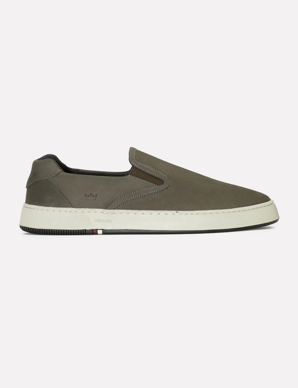 Tênis Osklen Masculino Slip On Bossanova Riske Chumbo