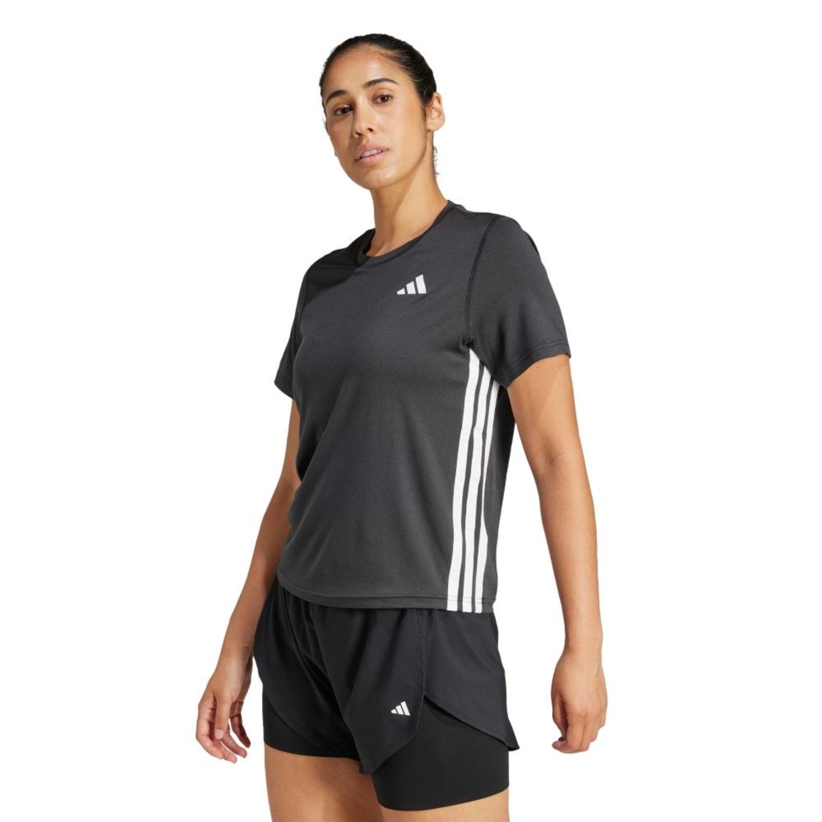 Camiseta Treino Essentials 3-Stripes adidas Performance Preto
