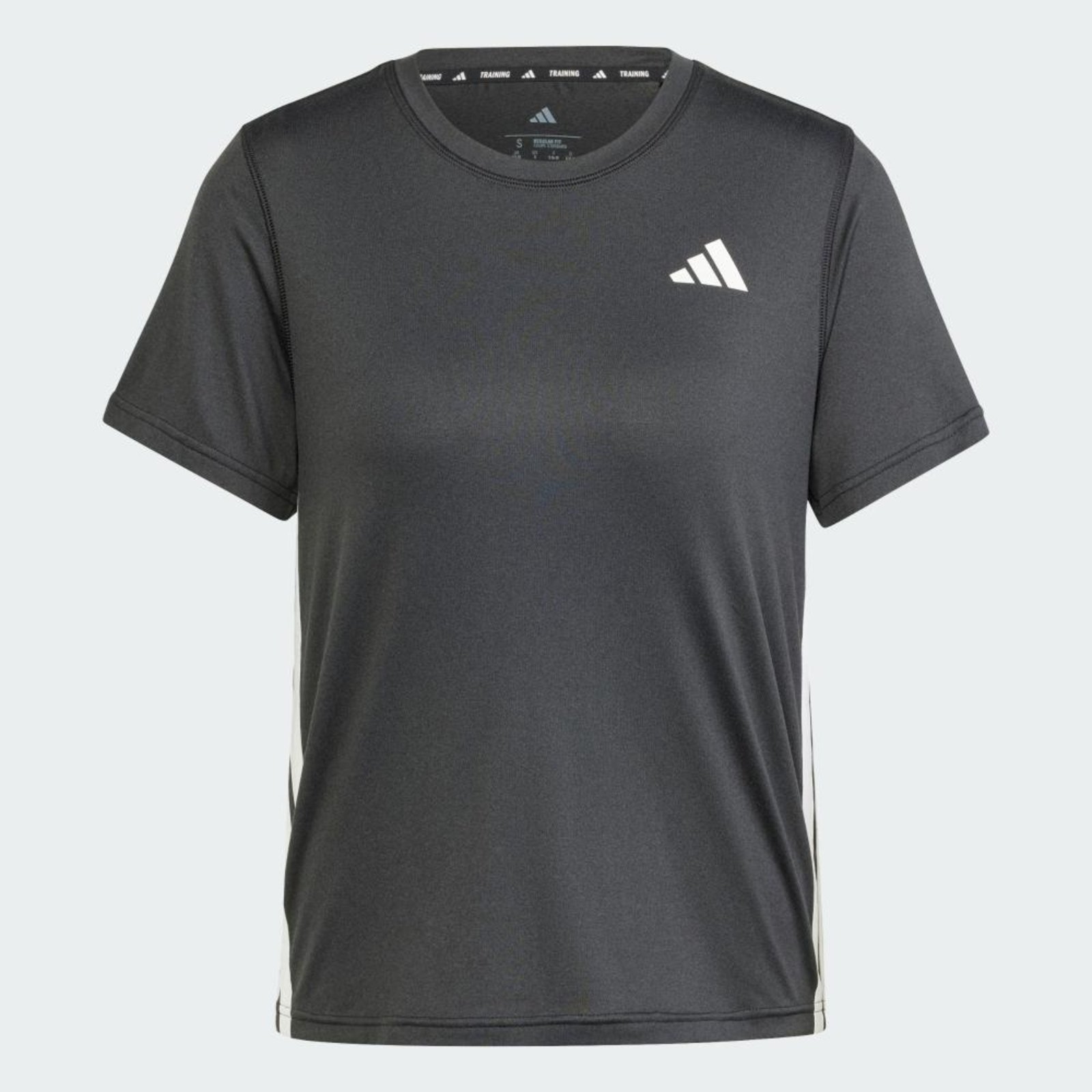 Vista 3 Camiseta Treino Essentials 3-Stripes adidas Performance preto adidas performance preto