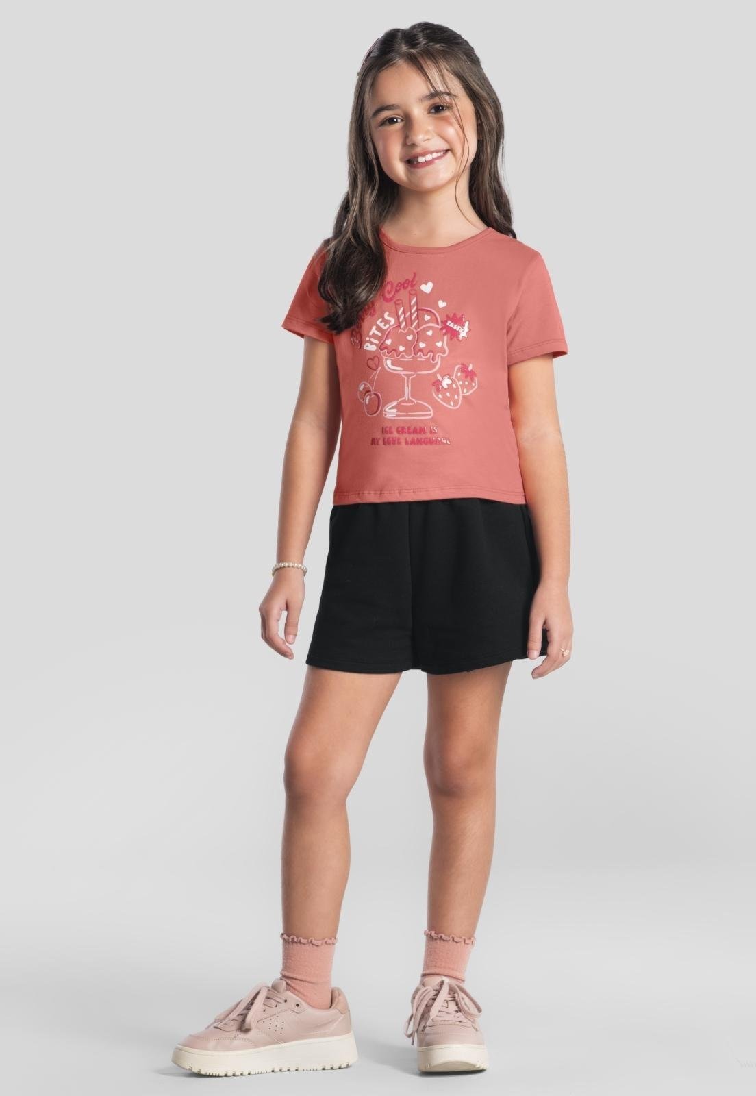 Infantil - Conjunto menina de sorvete Brandili