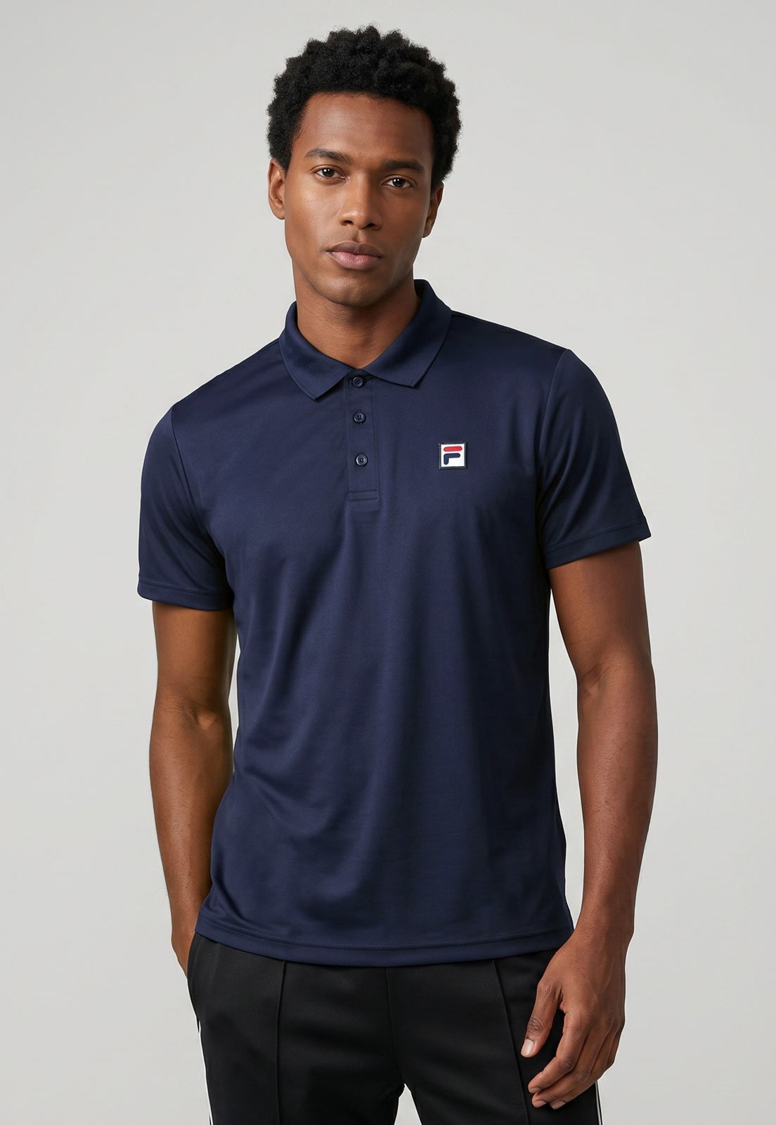 Polo Masculina Fila Player II Azul Marinho