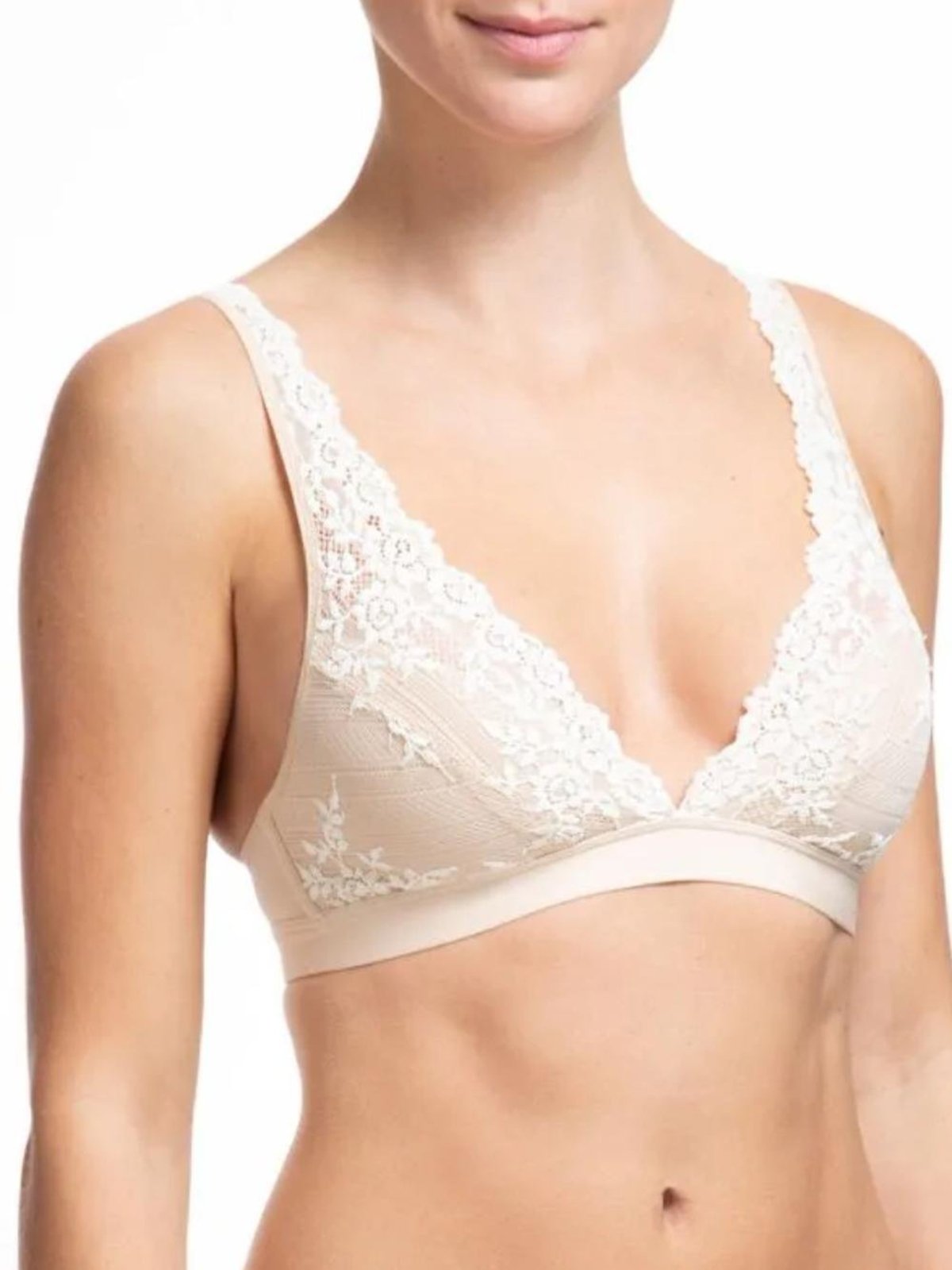 Sutiã Triângulo Renda Embrace Lace Wacoal Nude