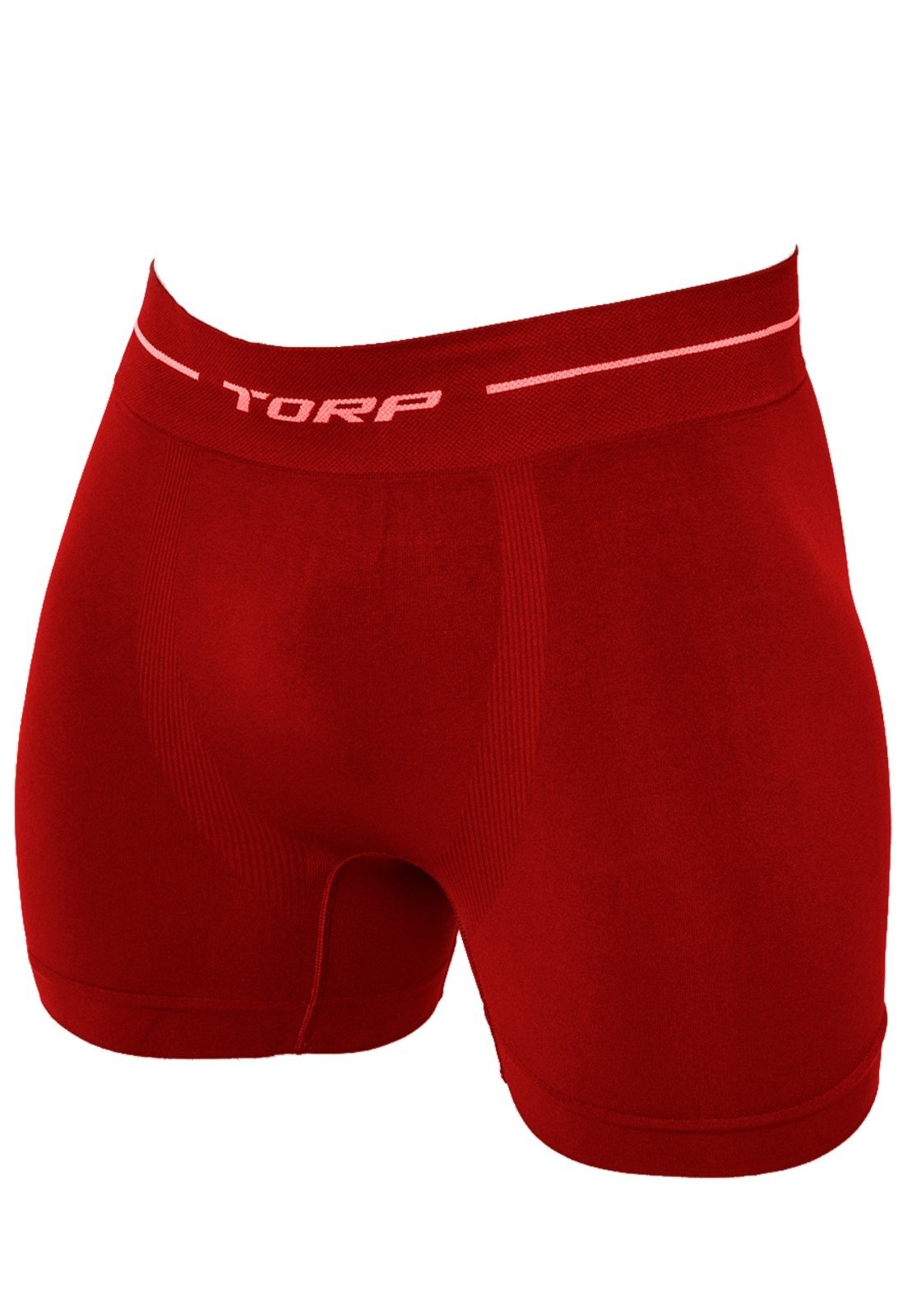 Cueca Boxer Gabi Lingerie Microfibra Poliamida Box Lisa Adulto Torp Vermelho