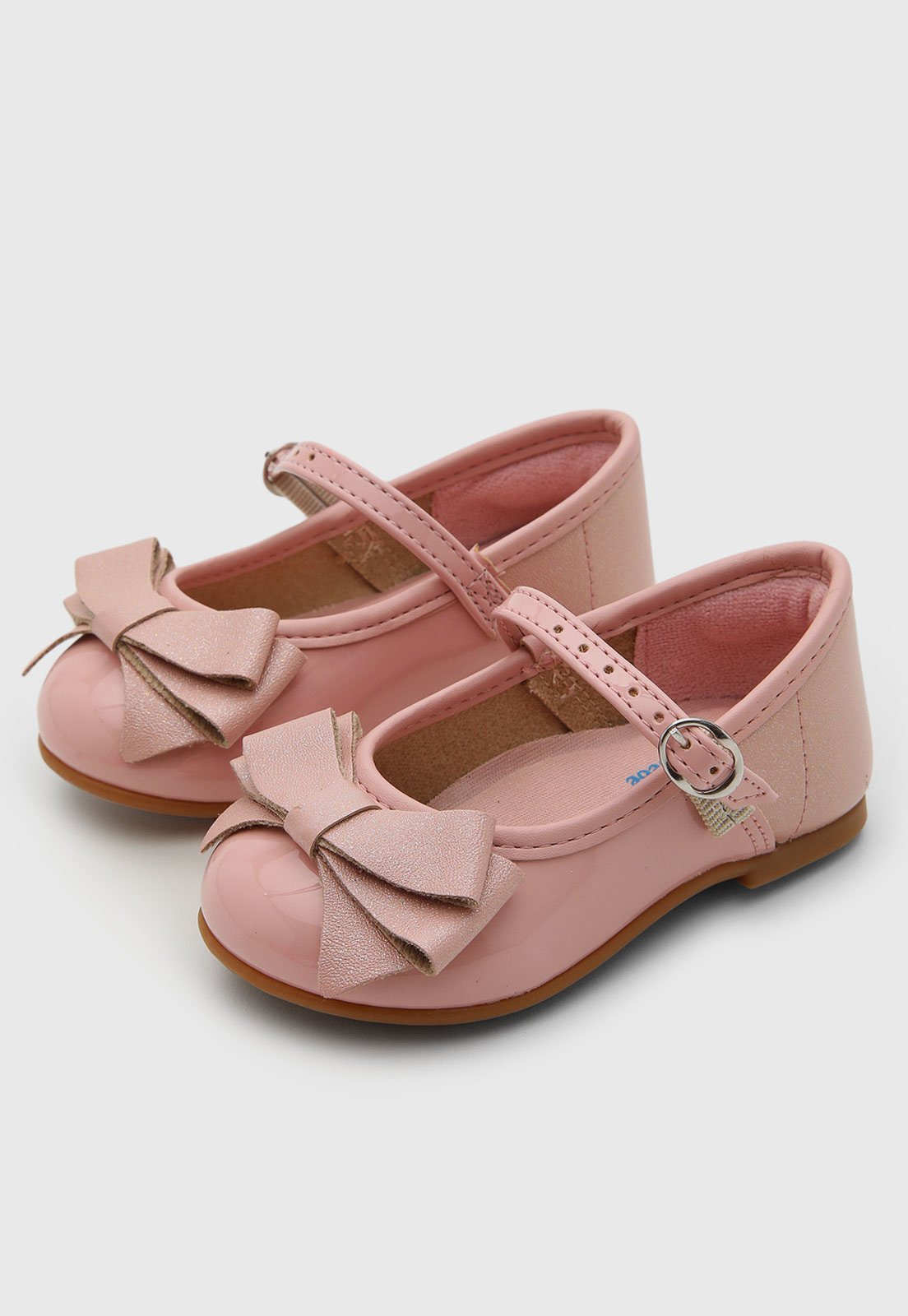 Infantil - Sapatilha Molekinha Laço Rosa Claro