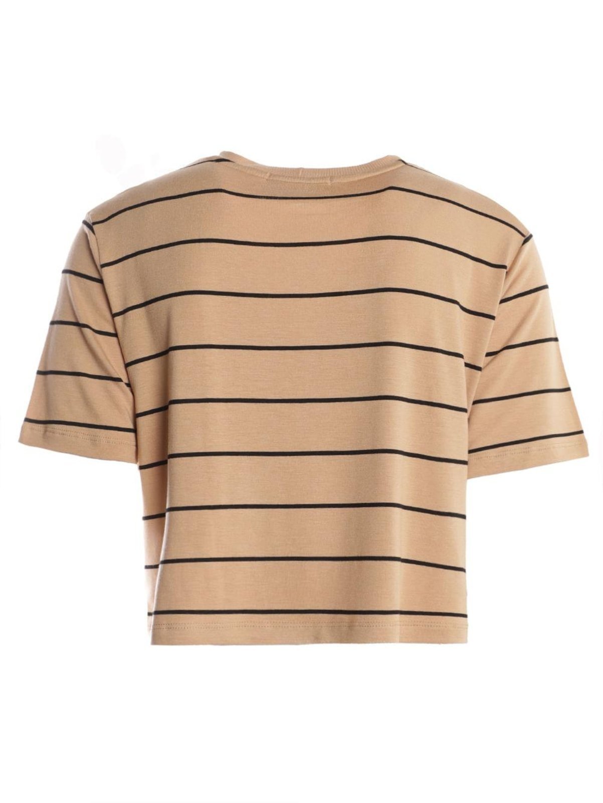 Vista 3 Blusa Cropped Listrada Autentique Feminina CAQUI/CAQUI/PRETO laranja caqui Autentique laranja caqui