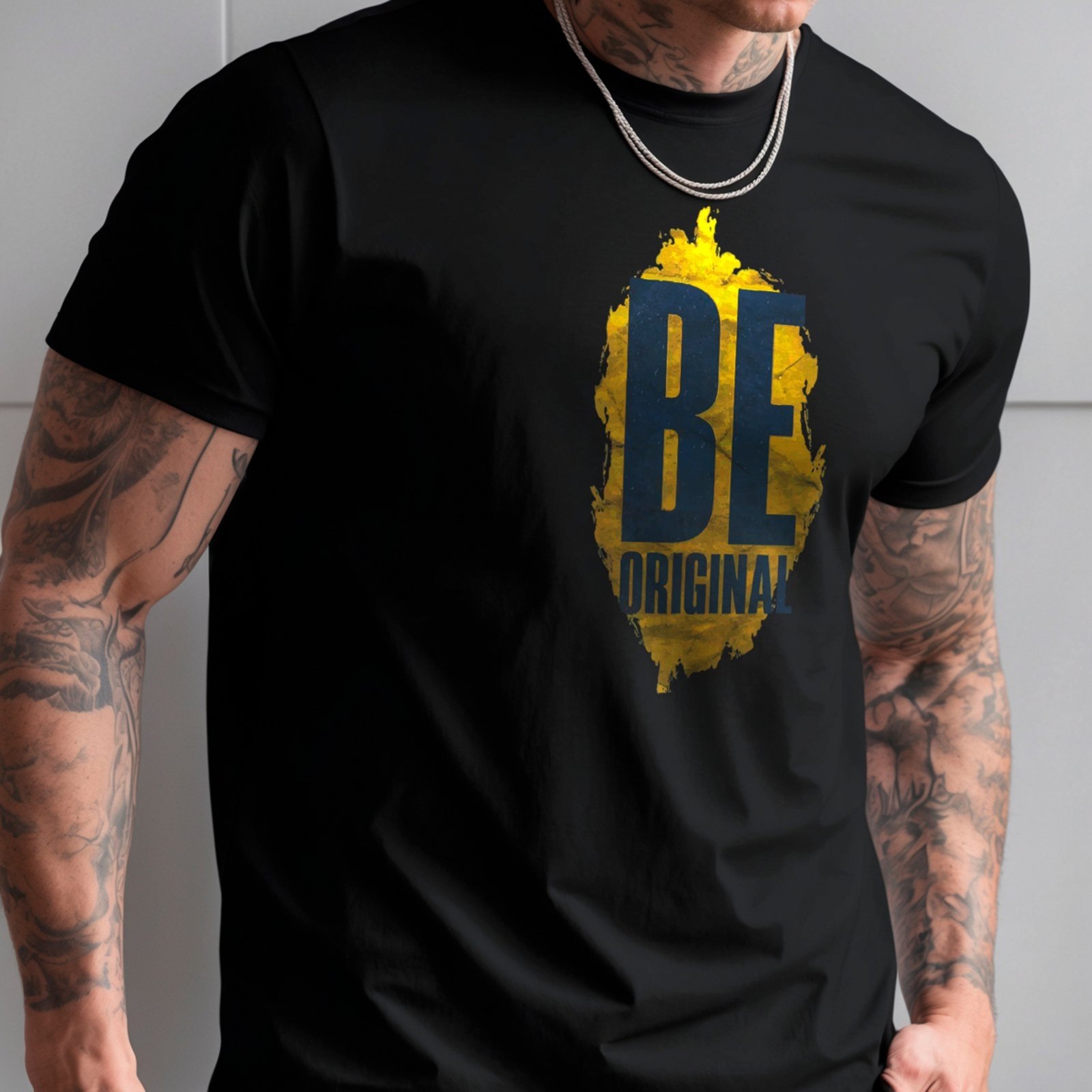 Camisa Masculina Algodão Camiseta Estampada Casual