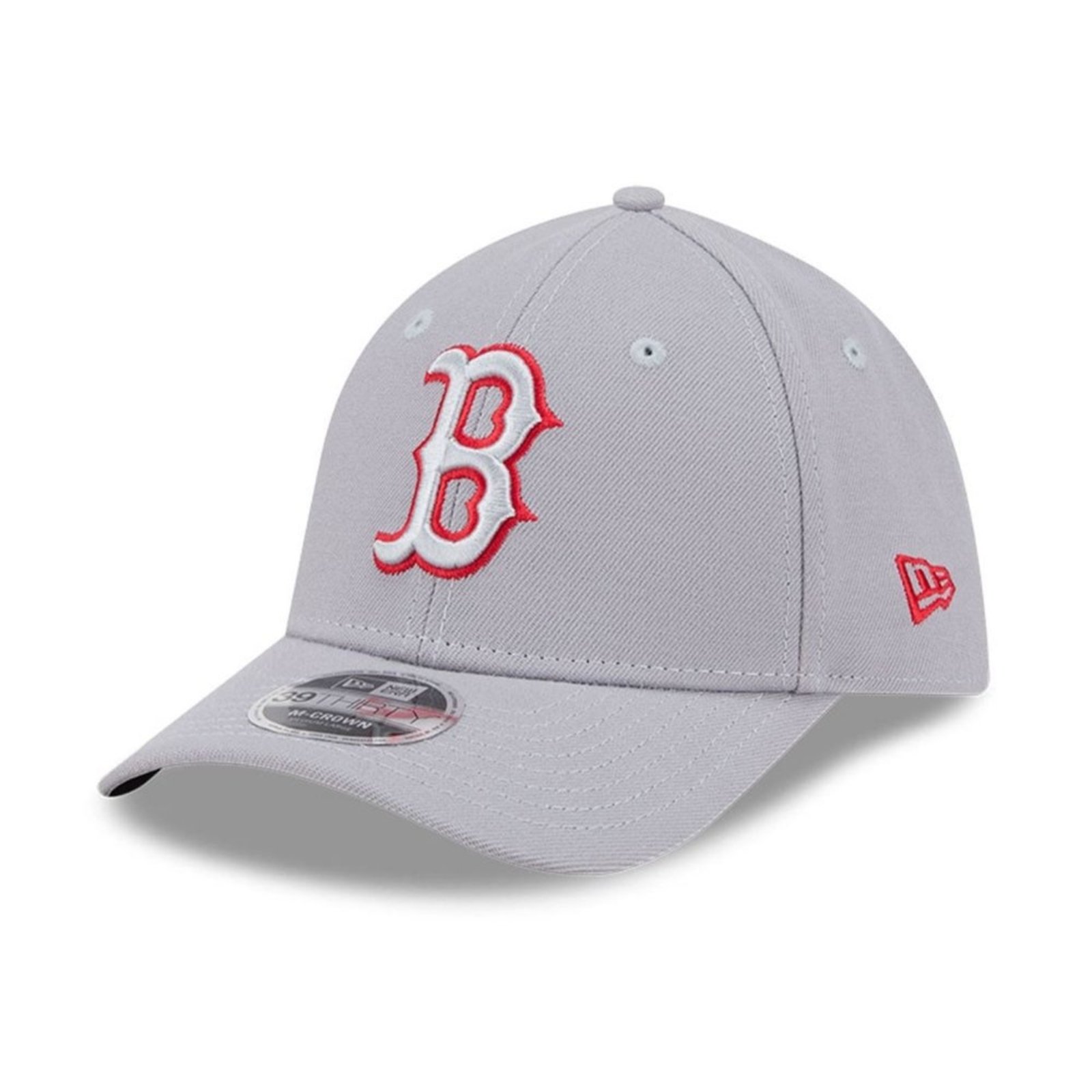 Bone New Era 39THIRTY M-Crown Boston Red Sox MLB Cinza