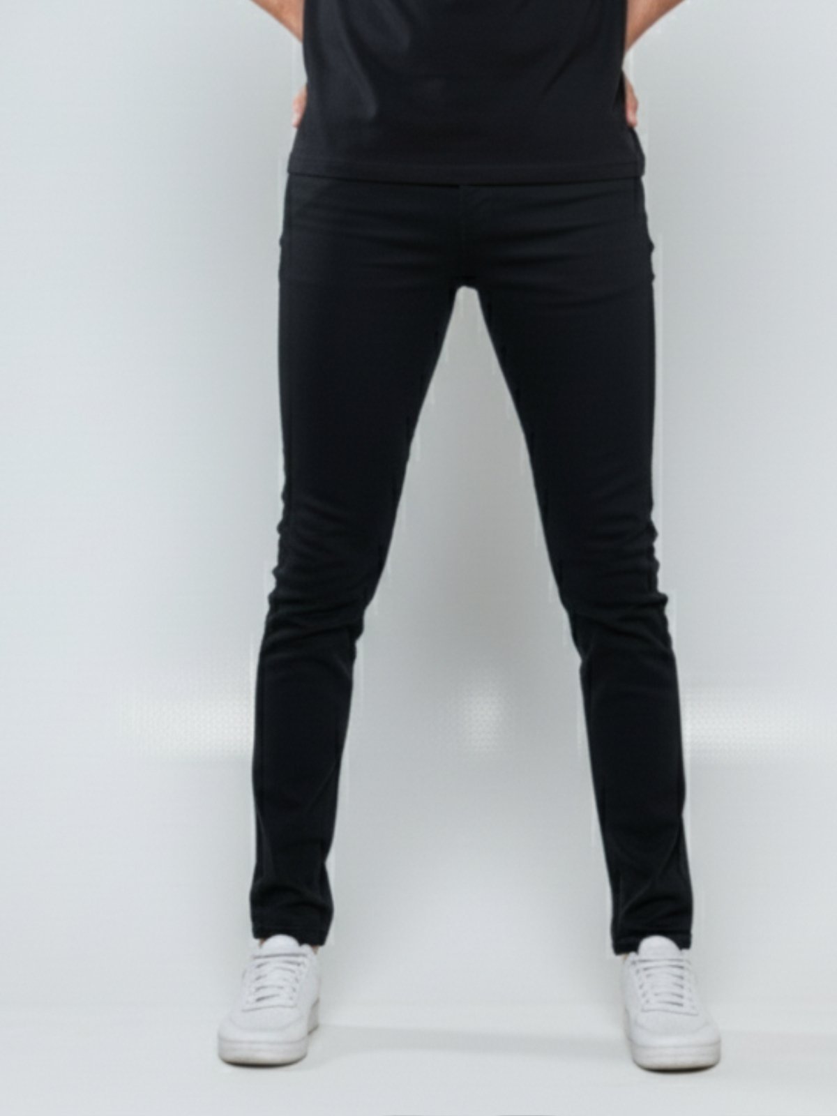 Calça Sarja Masculina Tempo Hábil Preta Confortável para o Dia a Dia