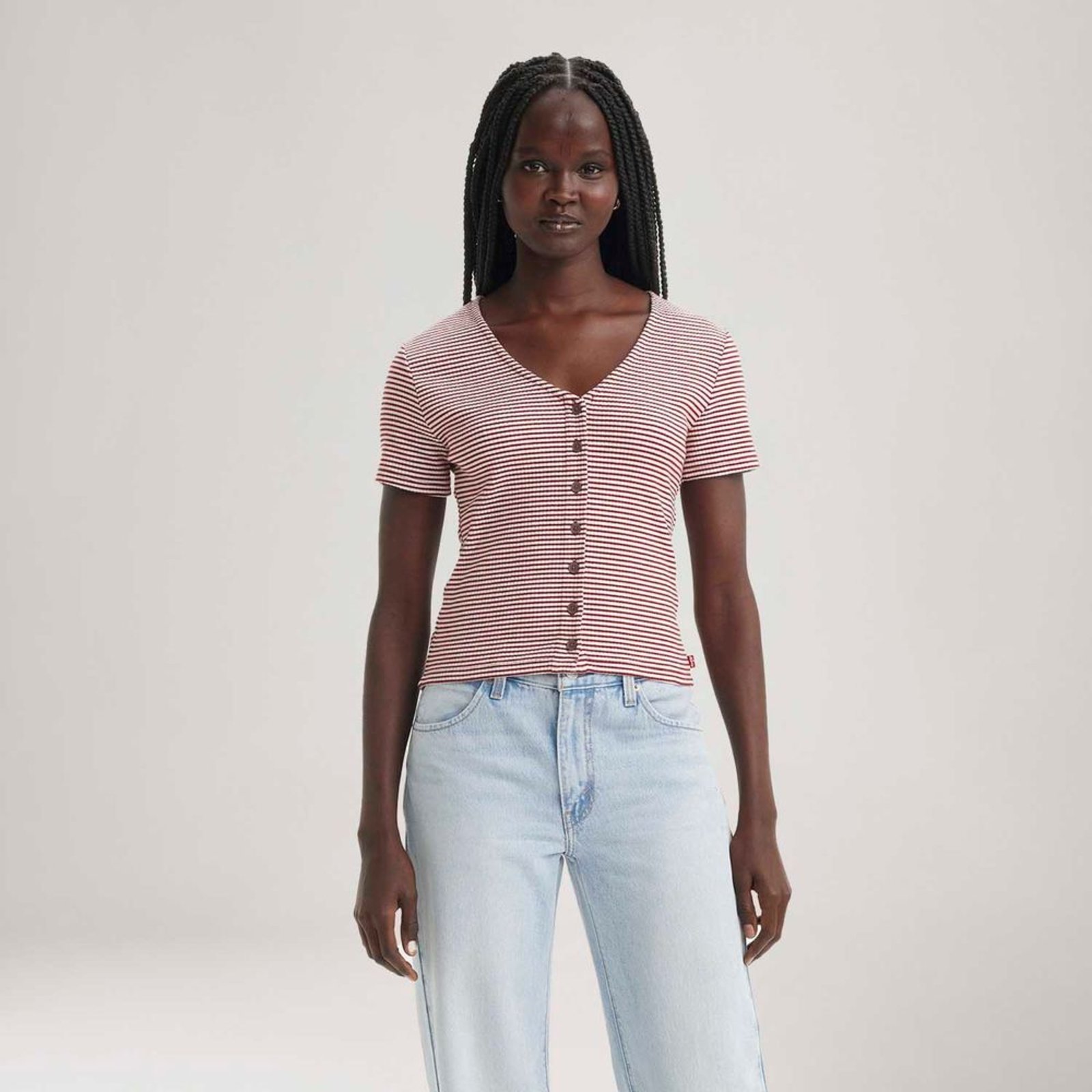 Blusa Levi’s® Muse Vermelha Manga Curta