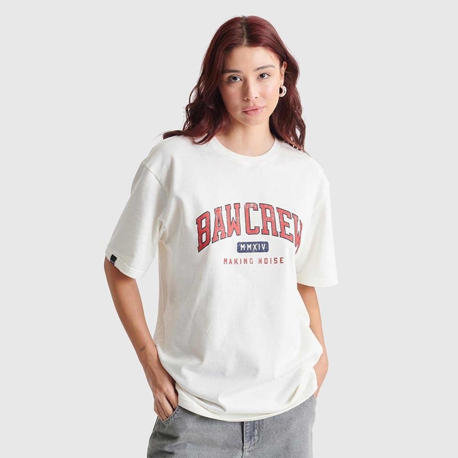Camiseta Regular Baw Crew Off-white