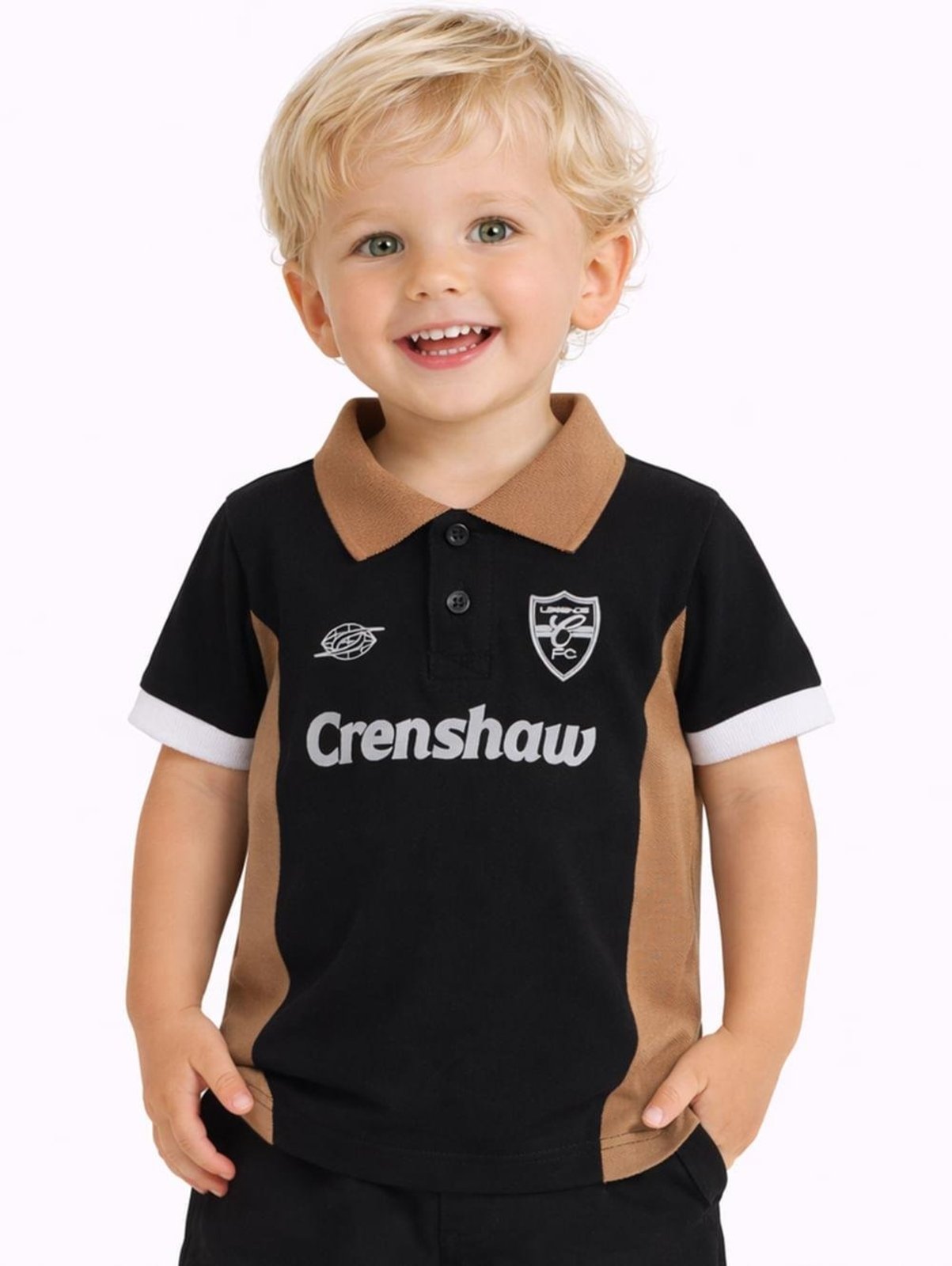 Infantil - Polo Malha Manga Curta Para Menino - PRETO