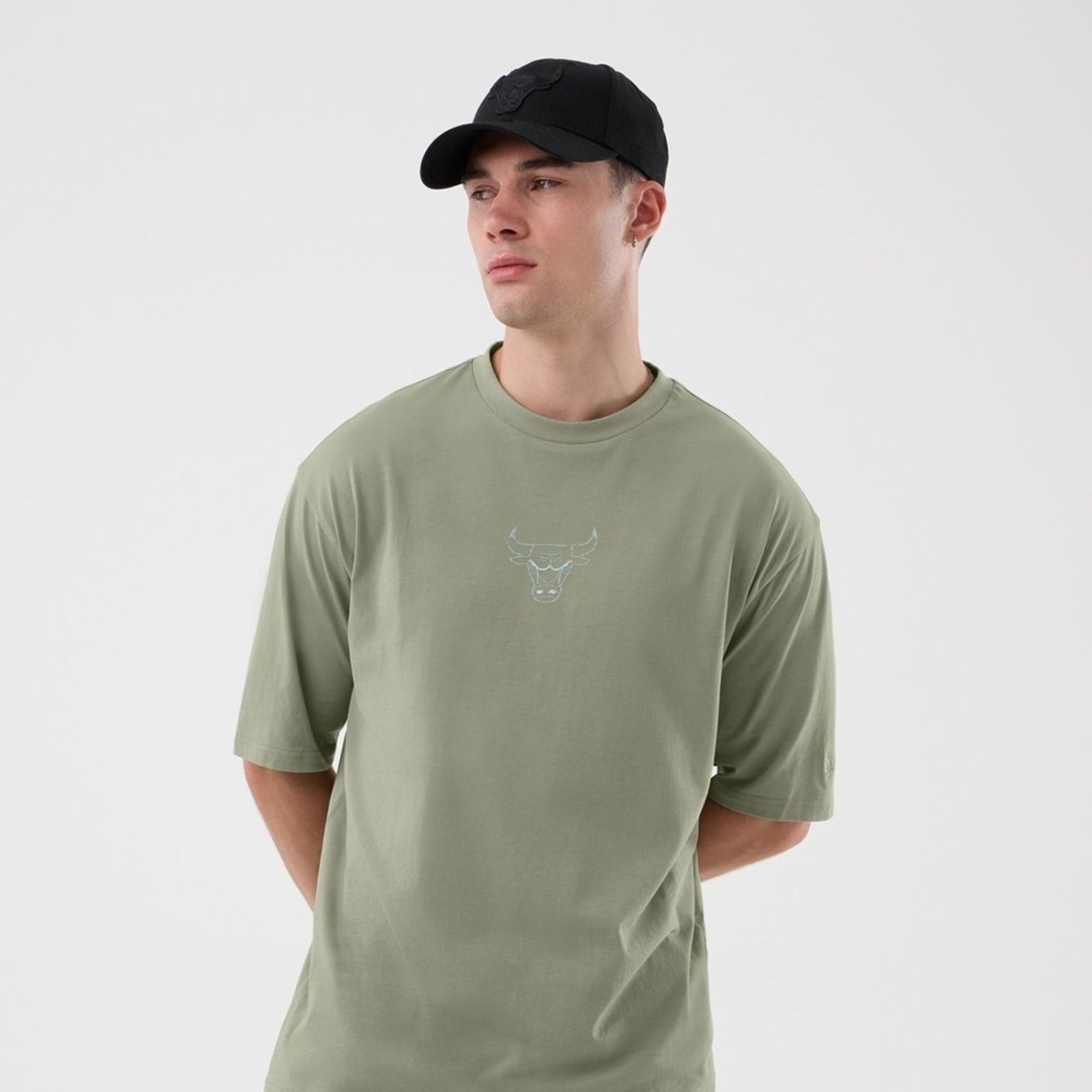 Camiseta New Era Regular Chicago Bulls Verde