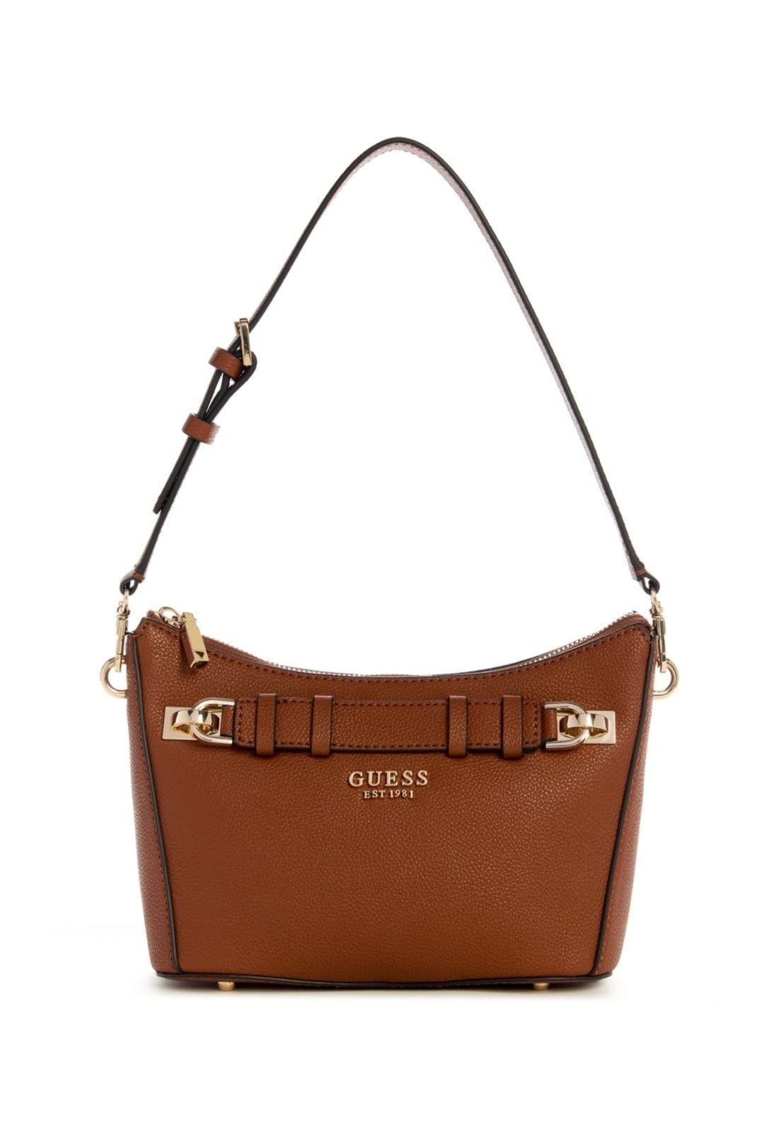 Bolsa Guess Gregoria Eco Top Zip Shoulder Bag Marrom