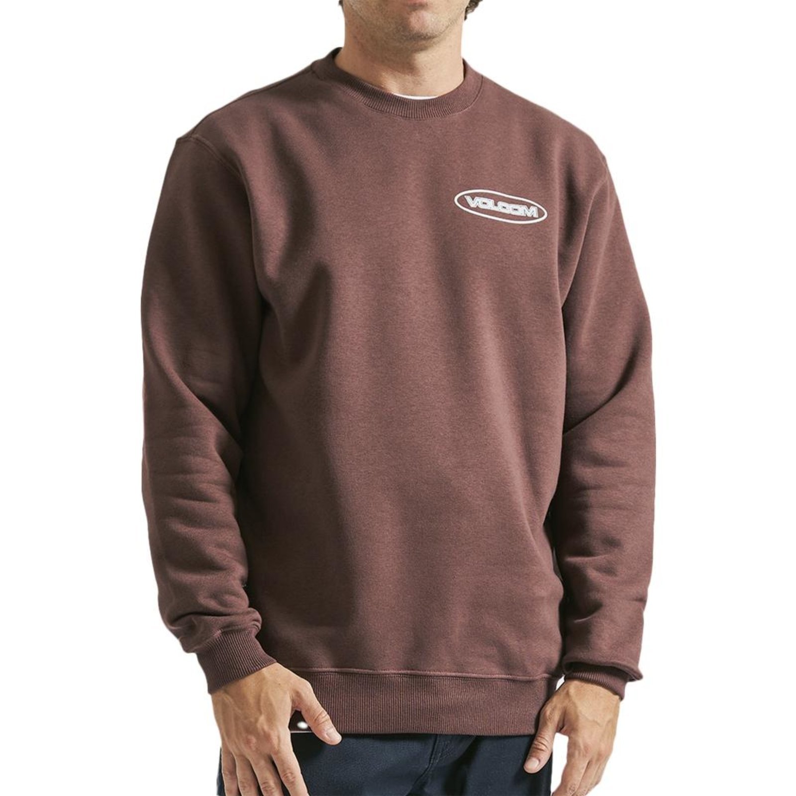 Moletom Volcom Careca Stormy WT23 Masculino Vinho