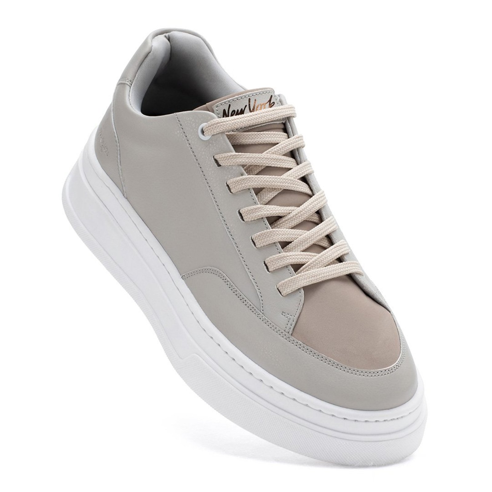 Tênis Masculino Casual Off White Branco Sapatênis Street Urbano Sola Alta Robusto Grande