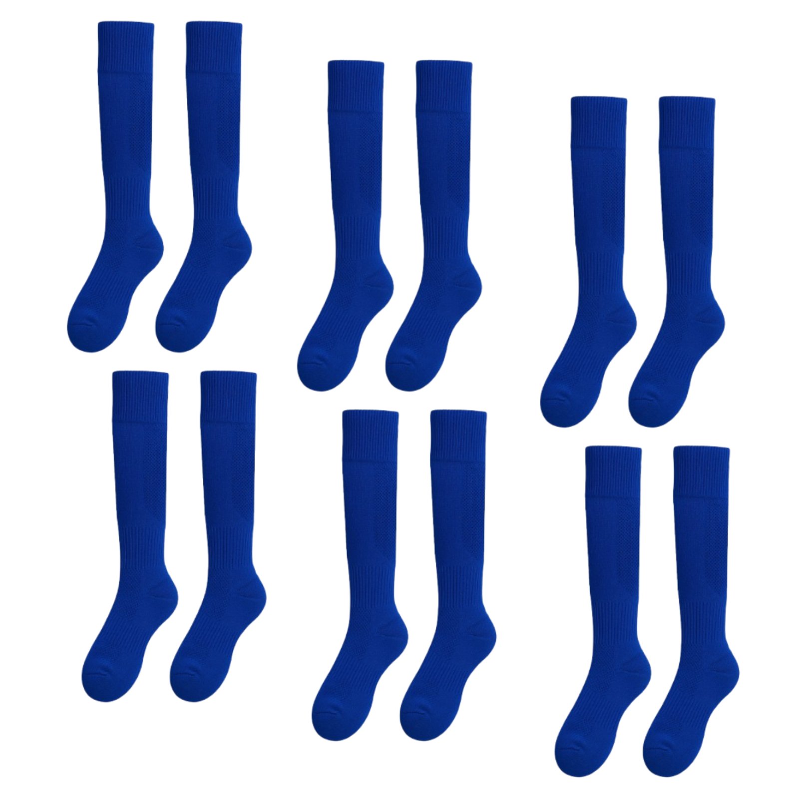 Kit 3 Meião QLC Sports Esportiva Azul Royal
