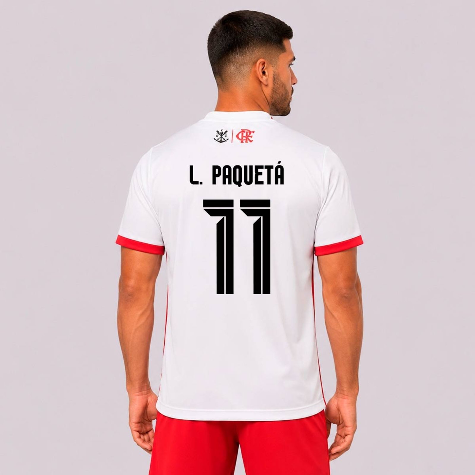 Camisa Flamengo Acorde Branca 11 L. Paquetá