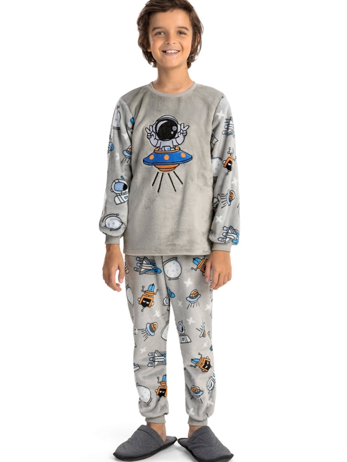 Pijama em Fleece Menino Magicamente Astronauta da Paz