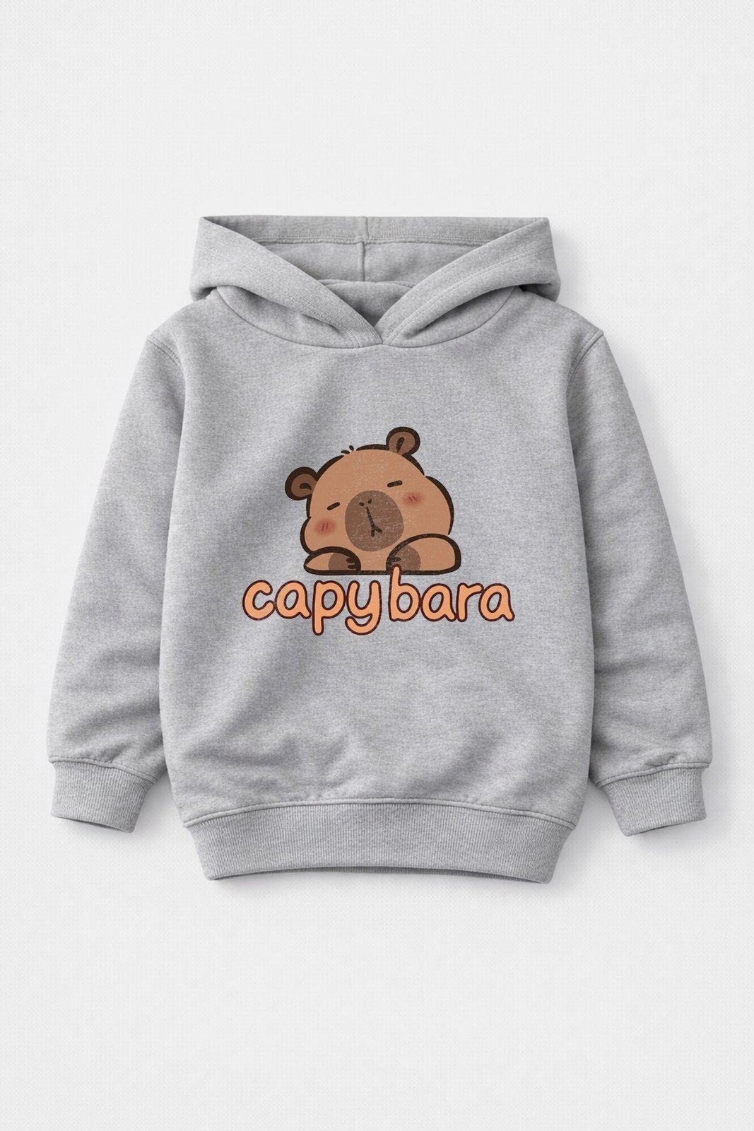Vista 3 Infantil - Conjunto Moletom Peluciado Capybara - Mescla Babei no Look cinza Babei no Look cinza