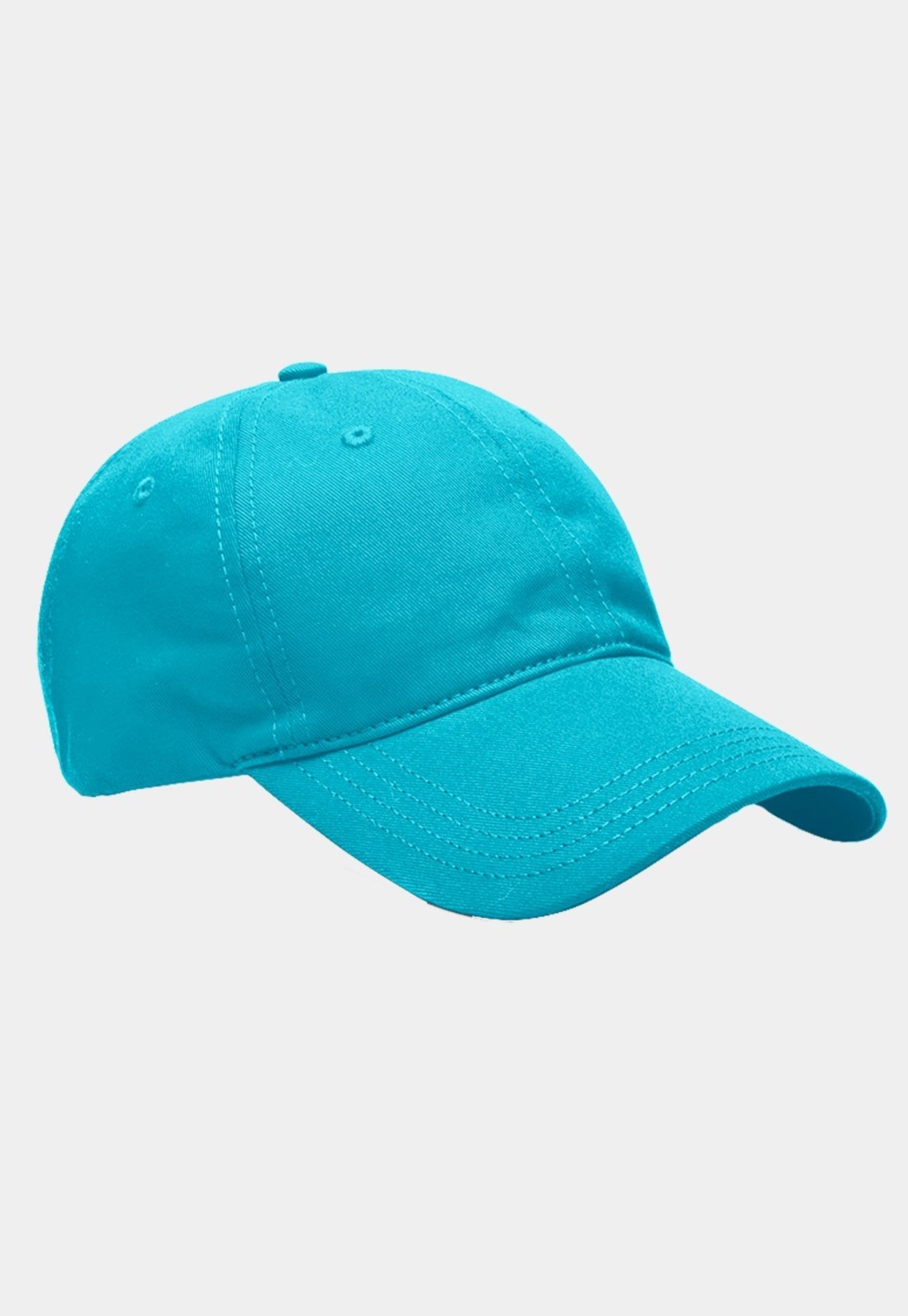Boné Aba Curva Curvada Resina Premium Liso Masculino Dad Hat Strapback Ajustável Fitão Azul Claro
