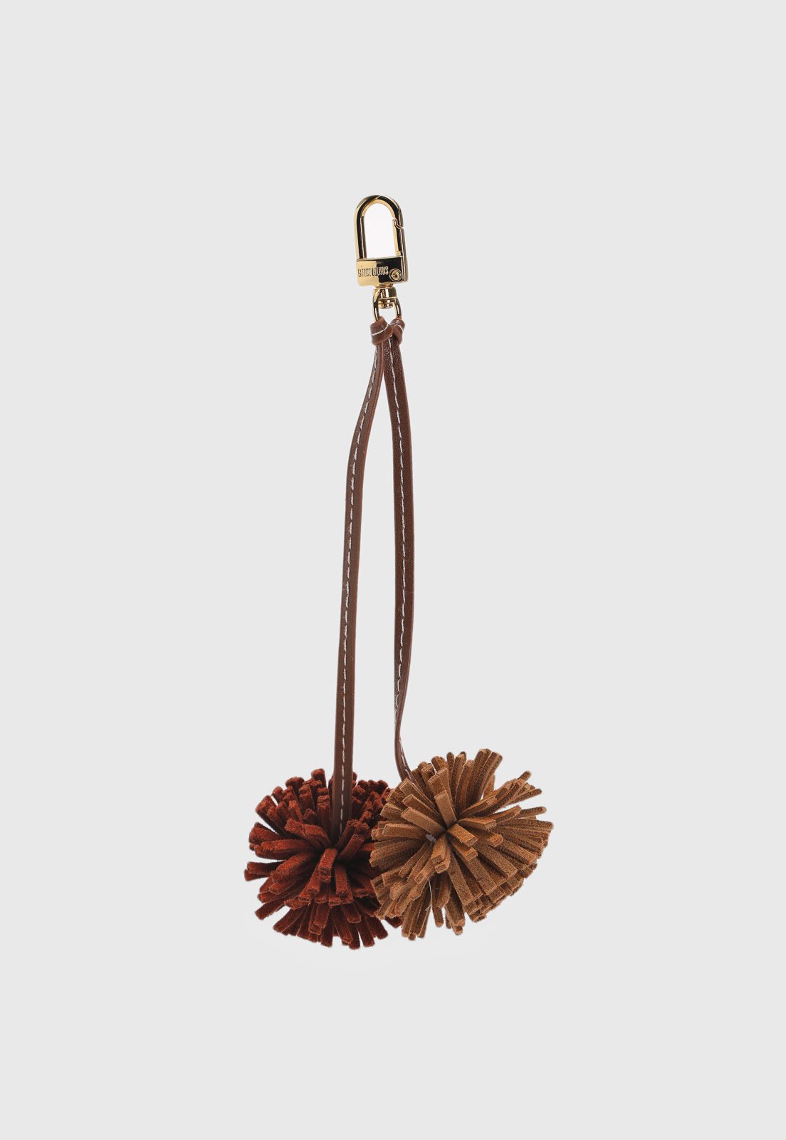Chaveiro Santa Lolla Pompom Marrom