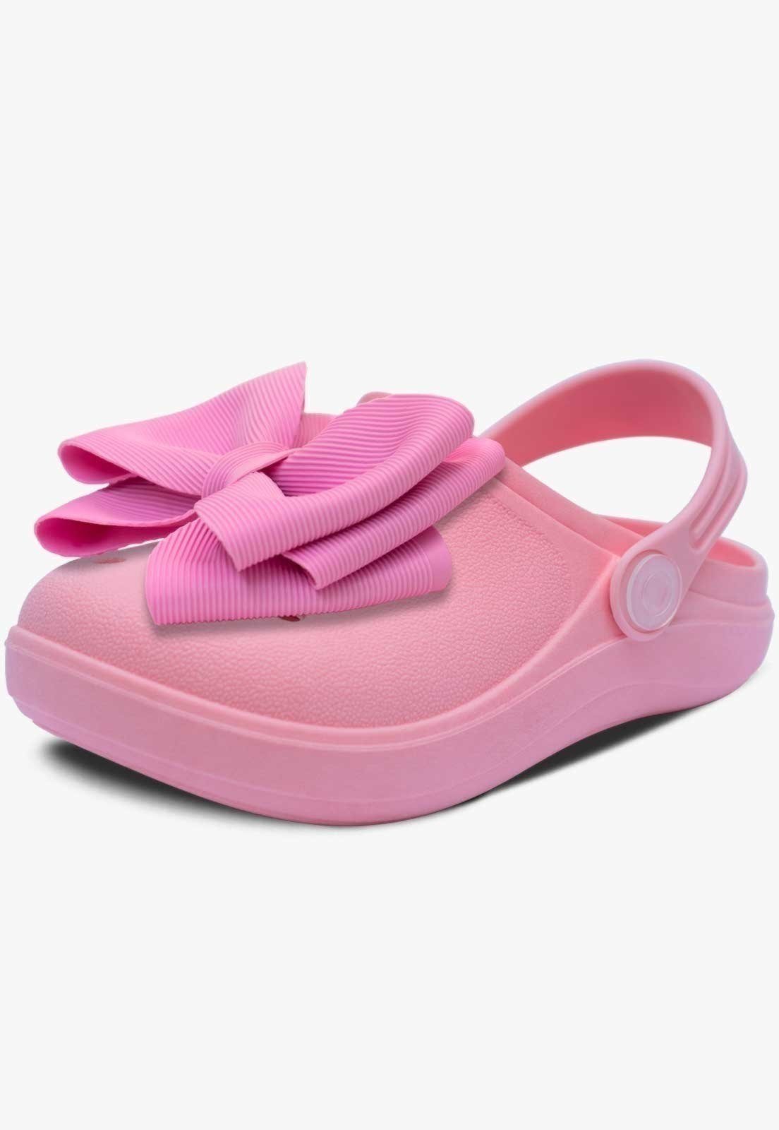 Infantil – Sandália Babuche Feminina Pópidi Menina Laço Rosa