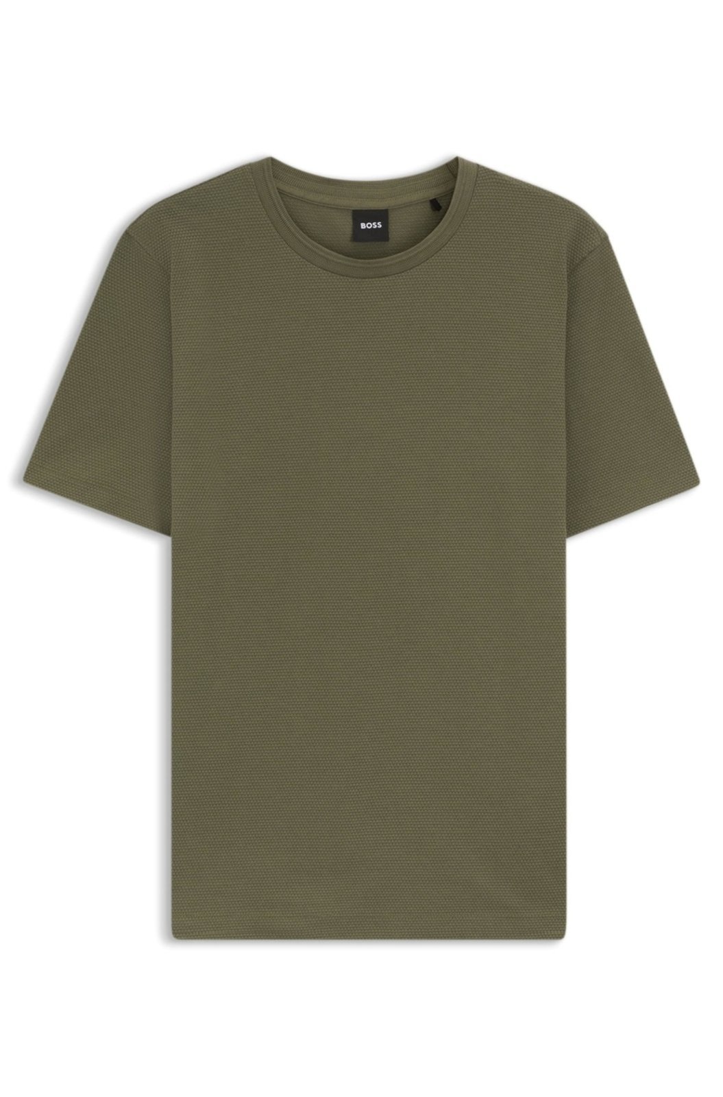 Camiseta De Algodão Com Estrutura De Jacquard