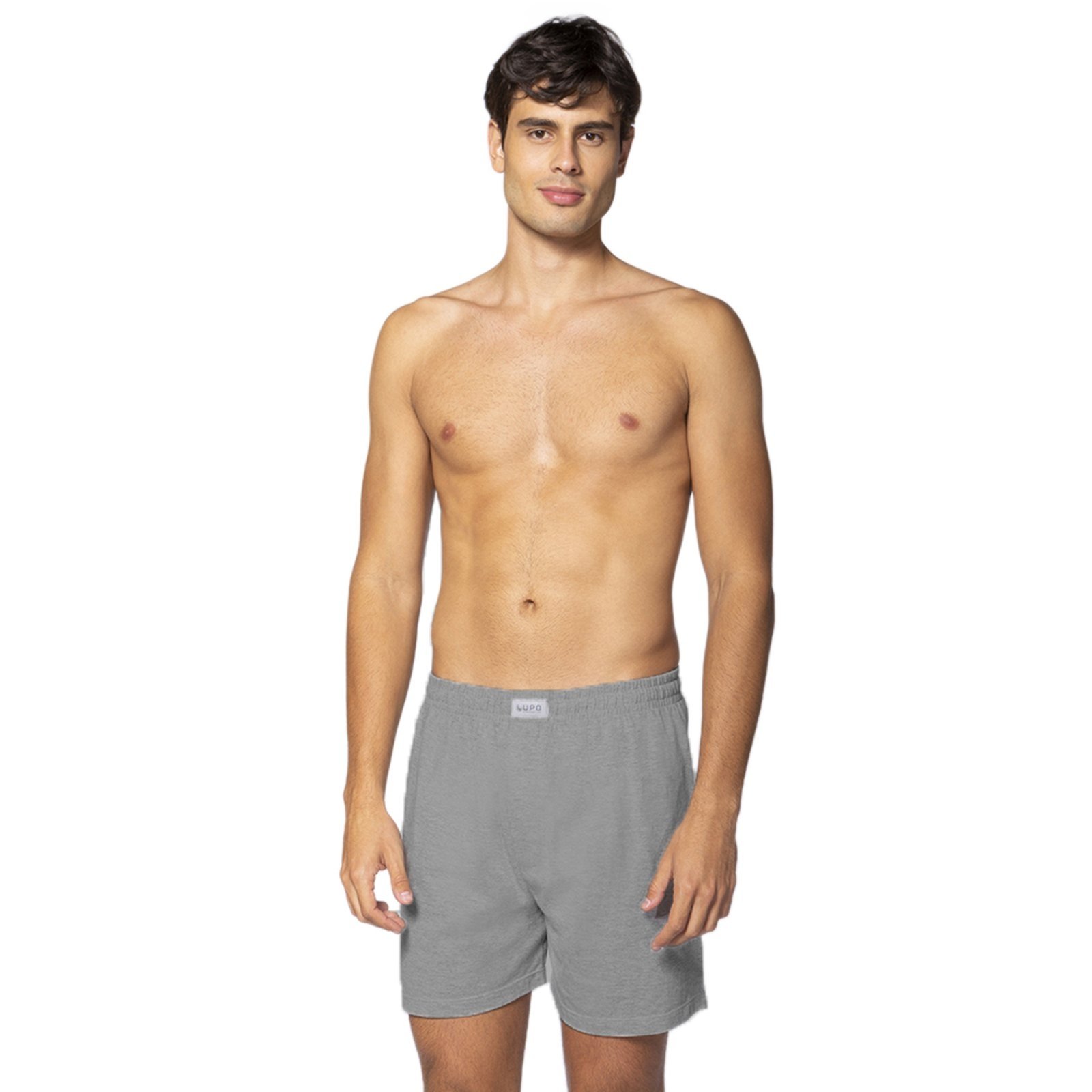 Cueca Samba Canção De Malha Lupo Masculino 18611 Chumbo Mescla