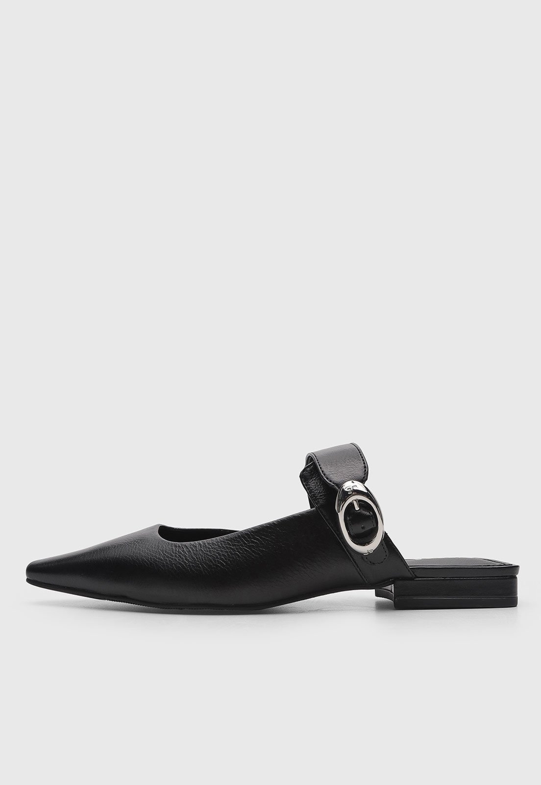 Mule Feminino Jorge Bischoff Bico Fino Preta