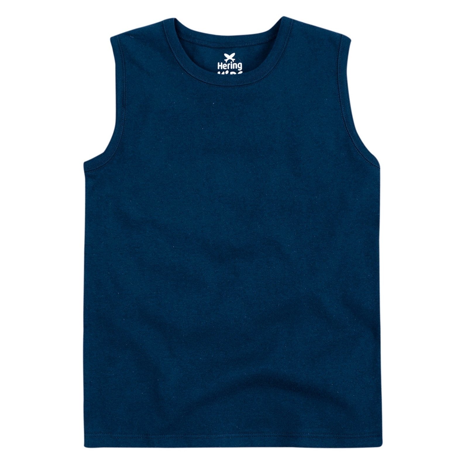Vista 3 Infantil - Regata Hering Básica Modelagem Tradicional azul Hering azul