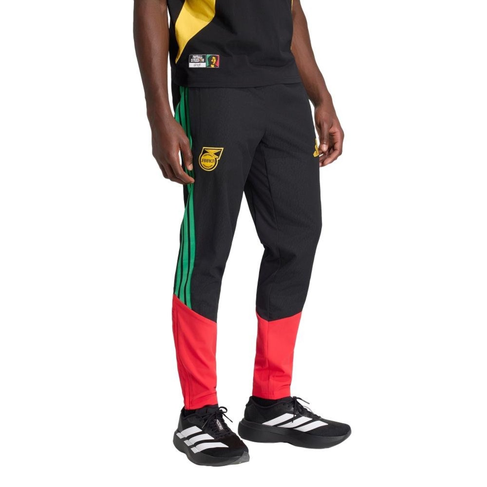 Calça Apresentação Tiro Jamaica 26 x Bob Marley adidas Performance Preto