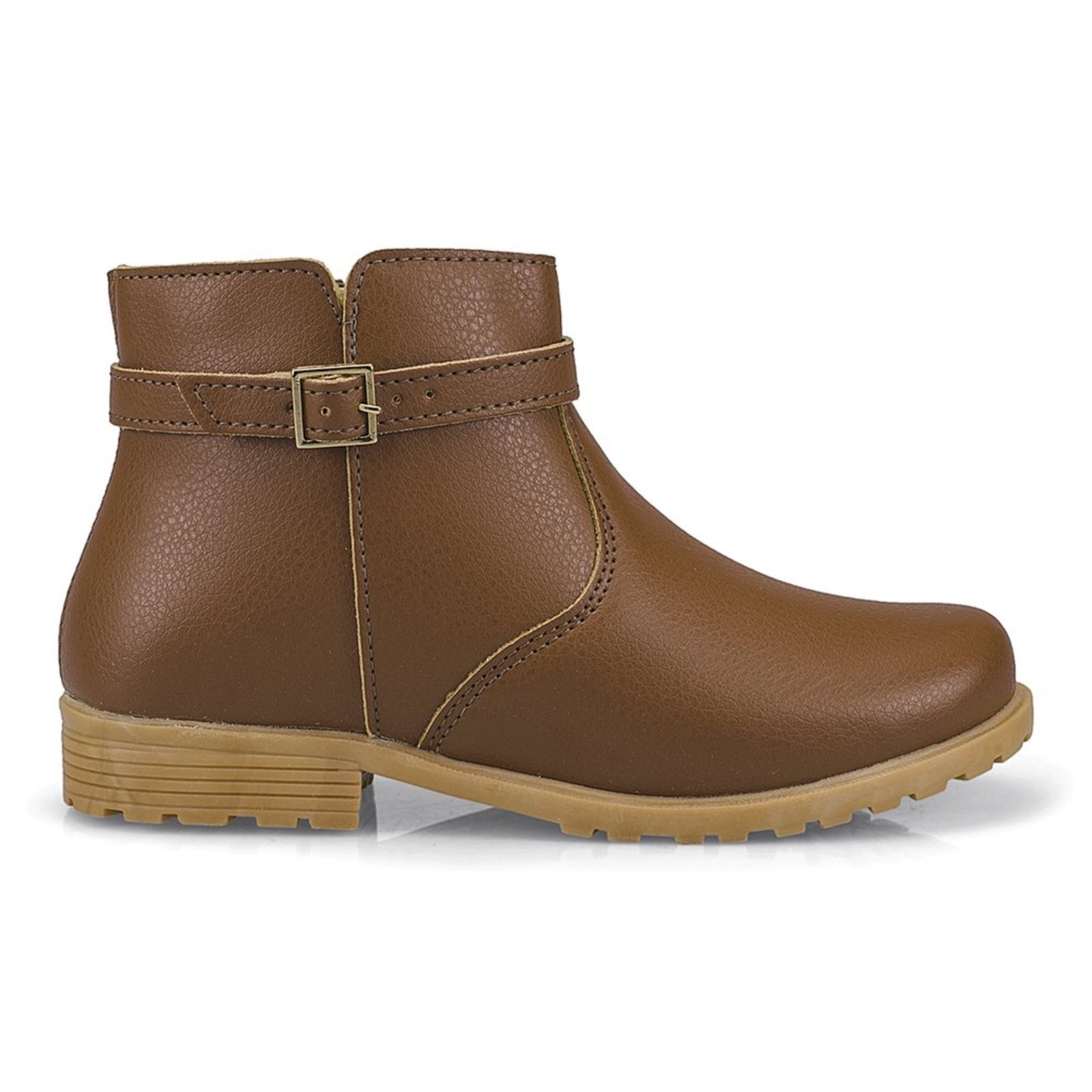Infantil - Bota Feminina Cano Curto com Fivela
