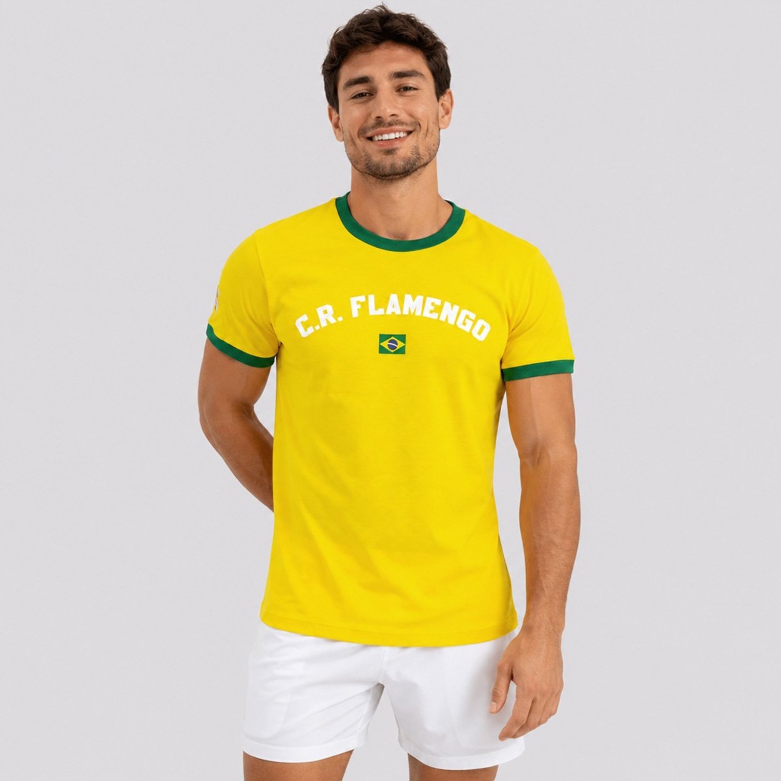 Camisa Flamengo Flor Amarela
