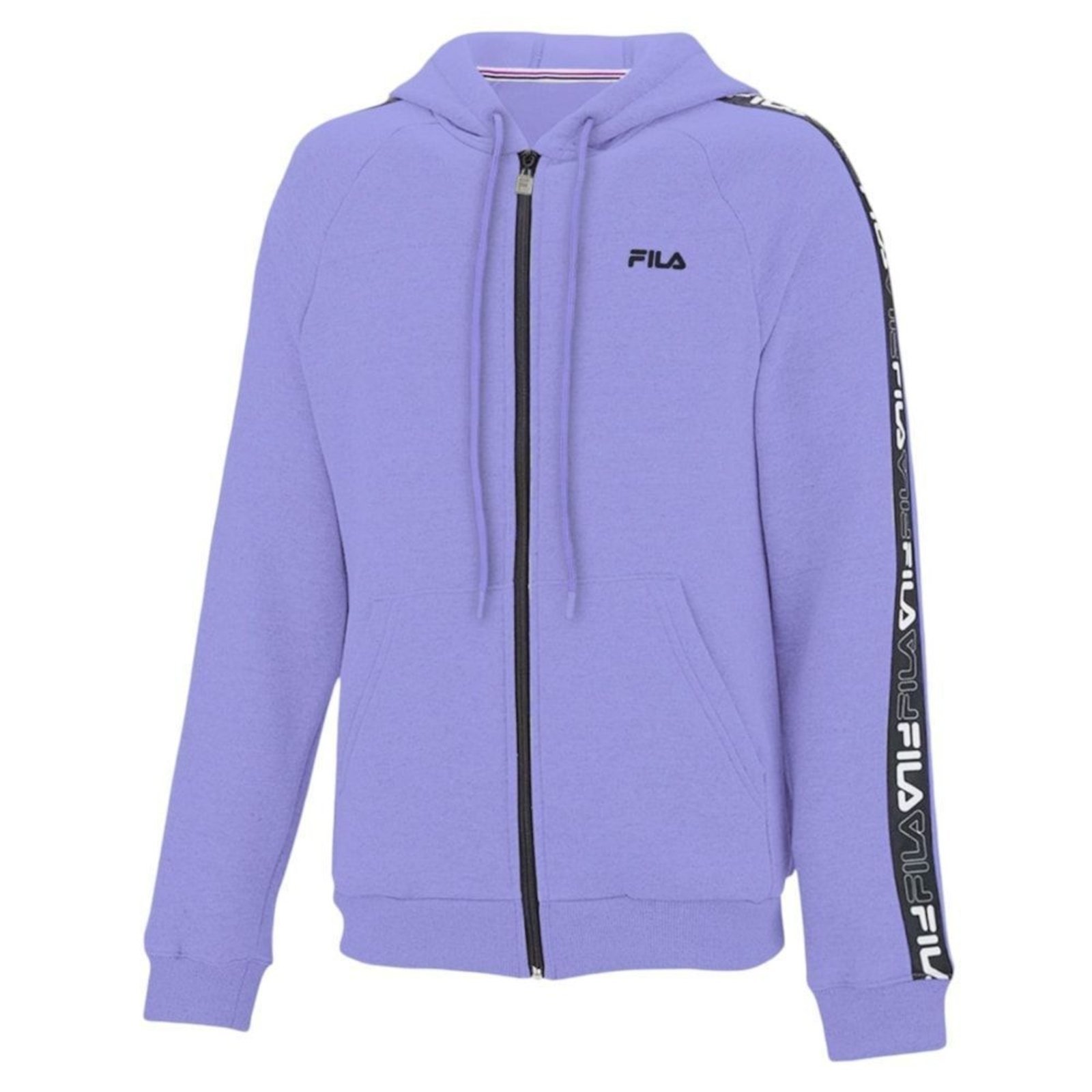 Vista 2 Jaqueta Fila Basic Tape Ouline Plus Size Feminina lilás Fila lilás