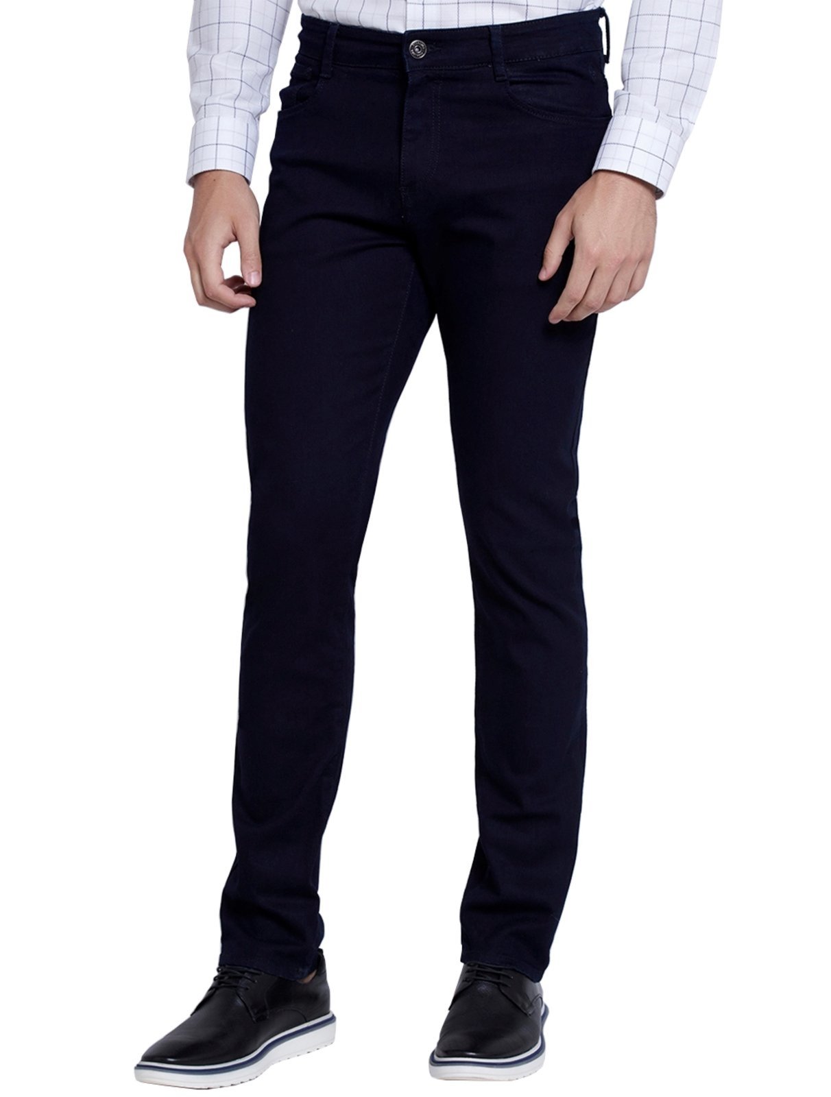 Calça Dudalina Jeans Masculina Slim Stretch Five Pockets Escura