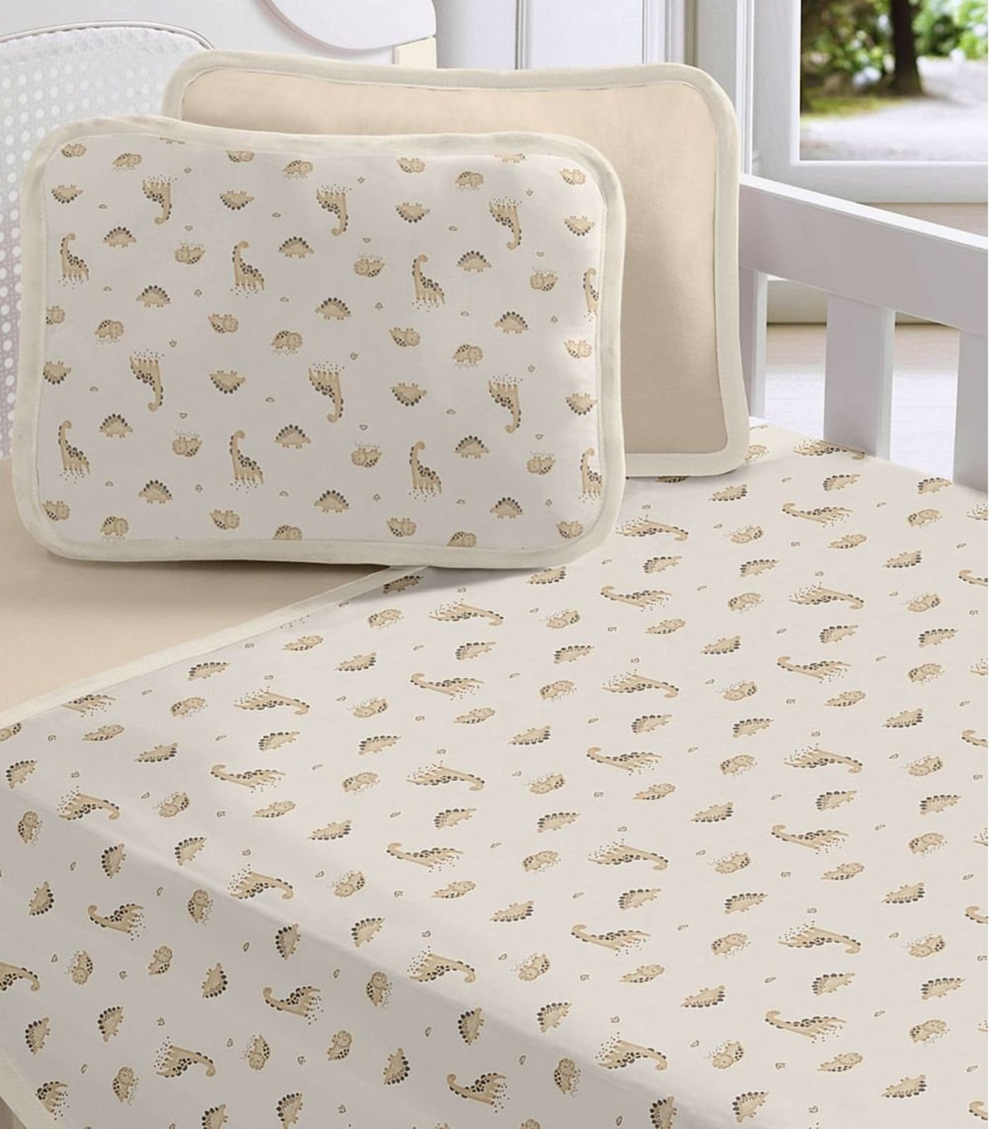 Jogo Cama Baby Estampado Vivaldi Bege