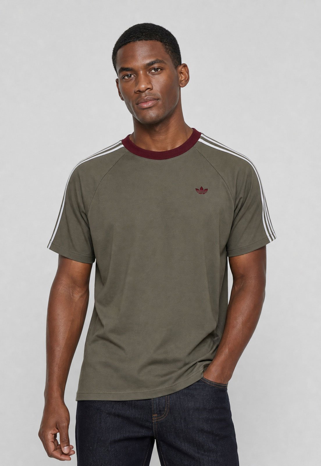 Camiseta adidas Originals Britcore Ringer Verde