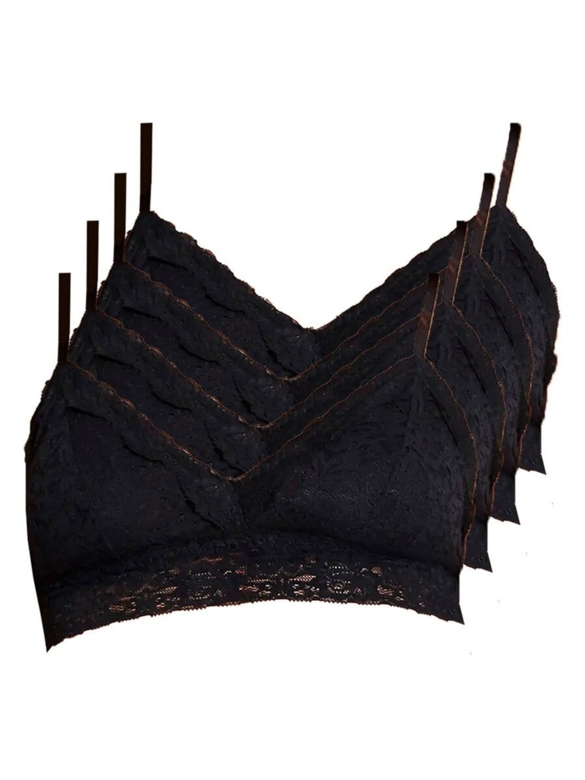 Kit com 4 Top sem Aro com Bojo Removível Hope L12273 Preto