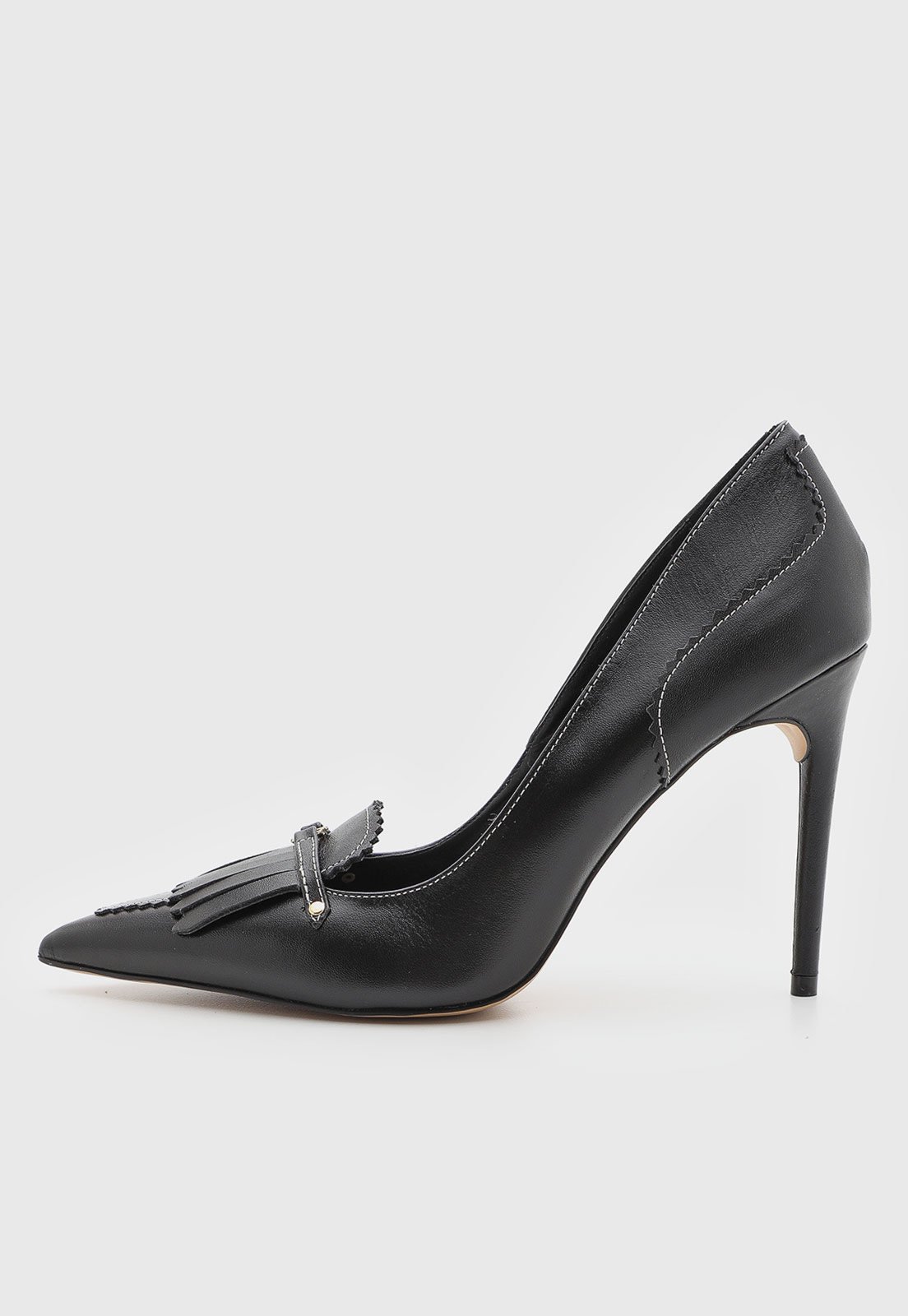 Scarpin Feminino Santa Lolla Couro Preto
