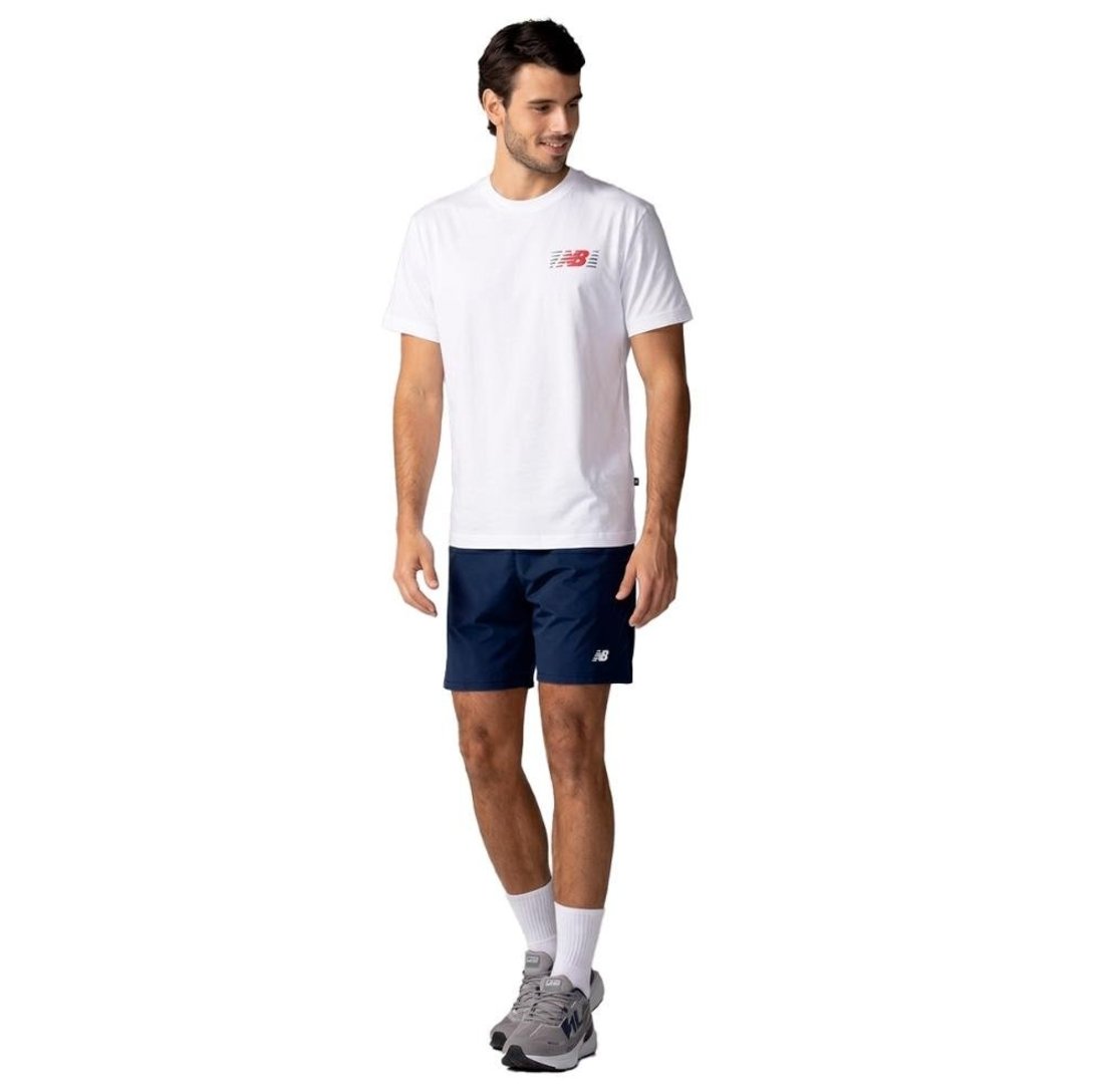 Bermuda New Balance Sport Essentials Run Masculino Azul Marinho