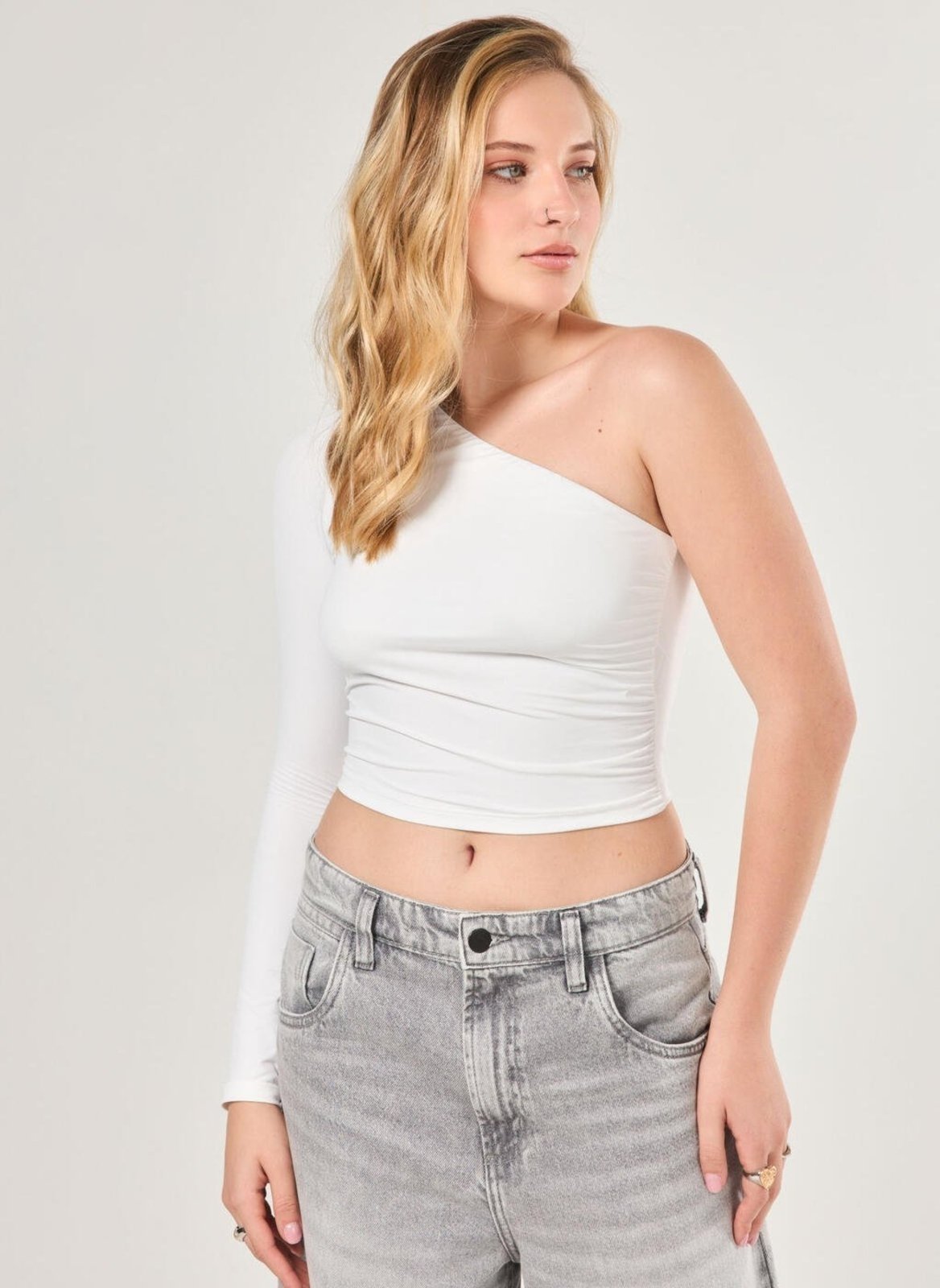 Blusa Manga Longa Única Poliamida