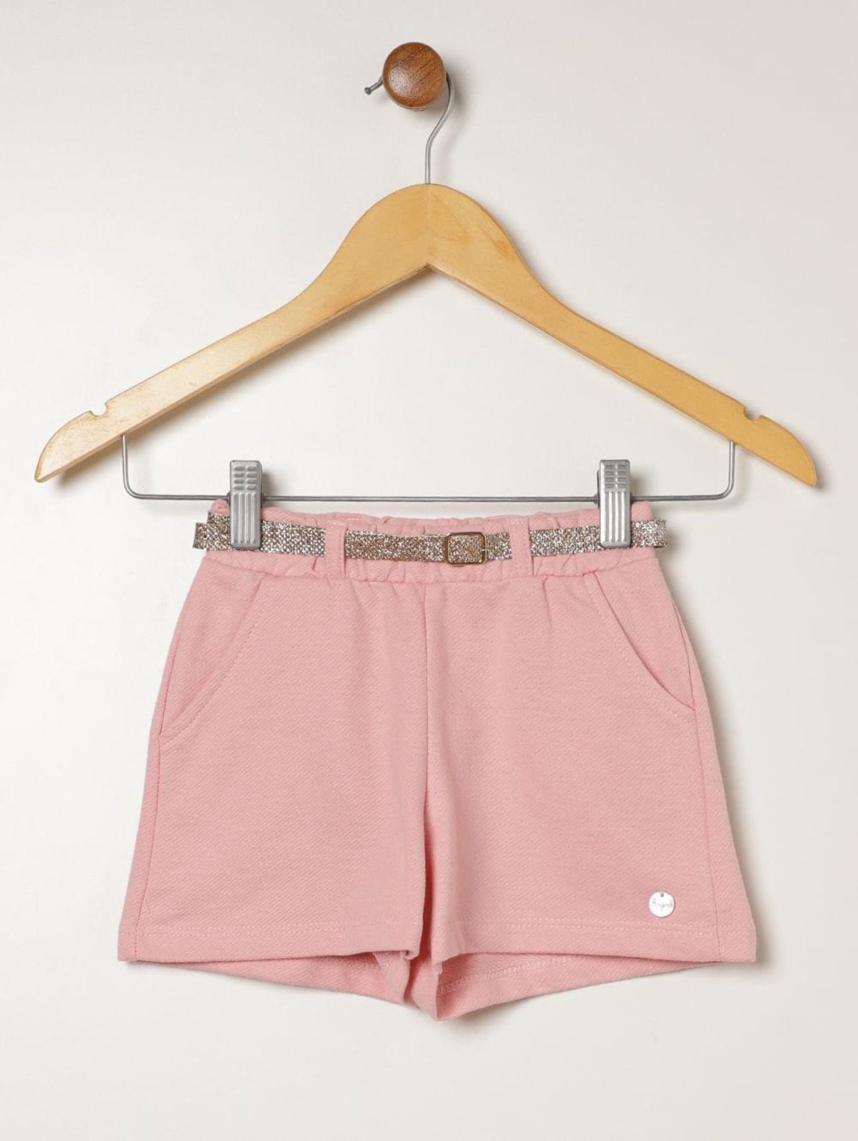 Infantil - Short Moletinho Para Menina - ROSA