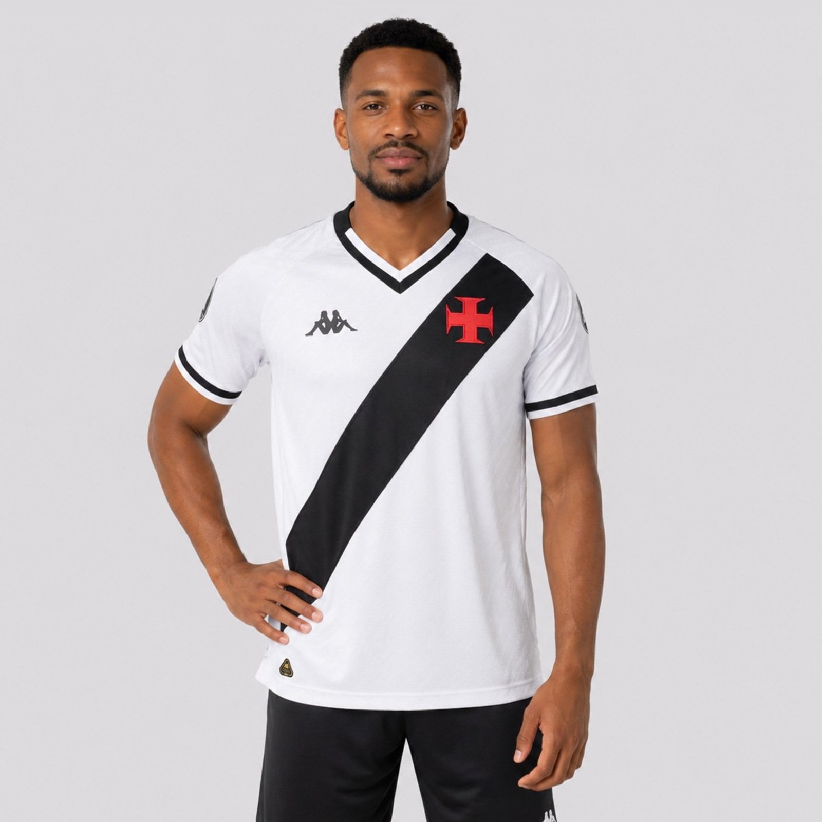 Camisa Kappa Vasco II 2025 Patch Libertadores