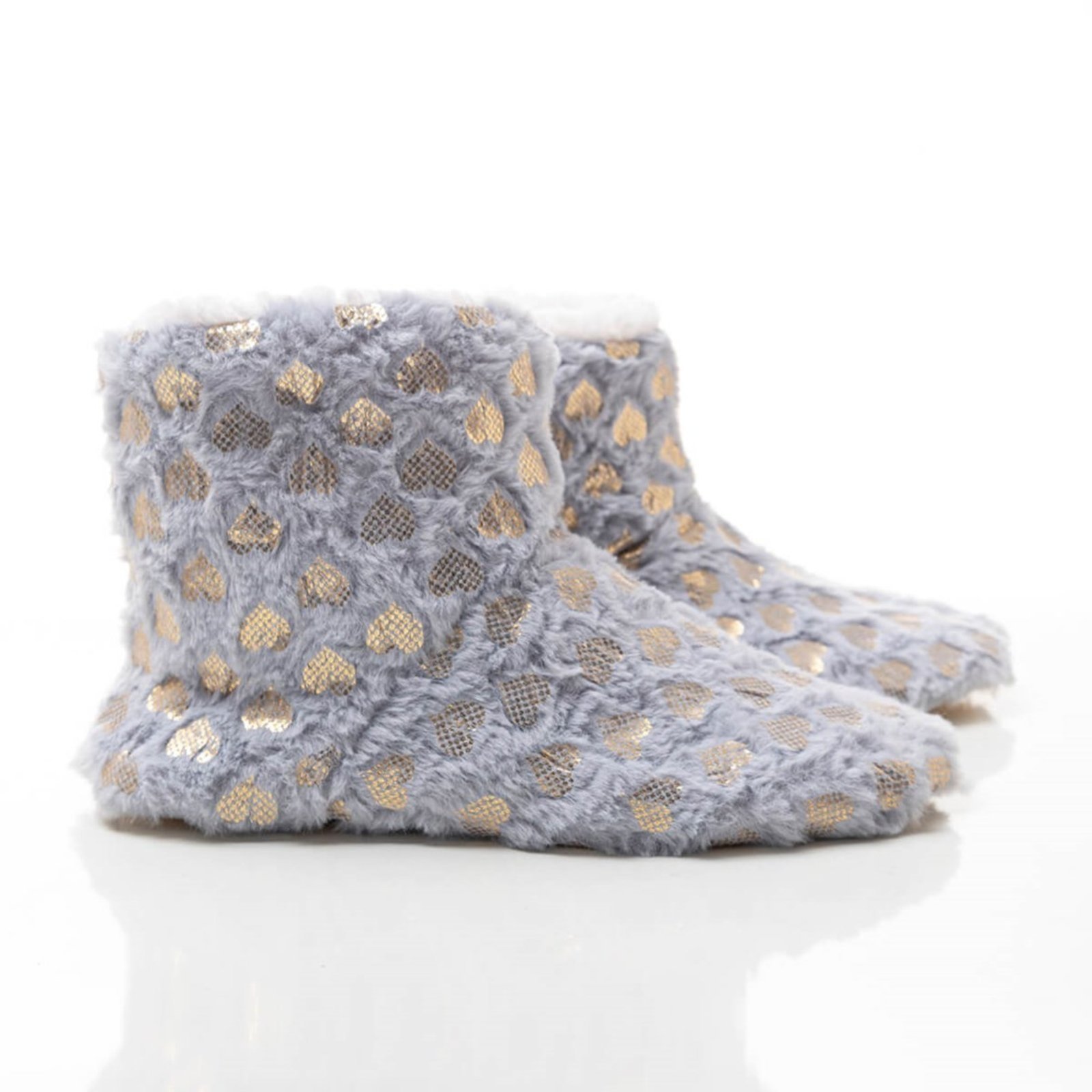 Infantil – Pantufa Botinha Feminina Ivana Coração Azul Claro
