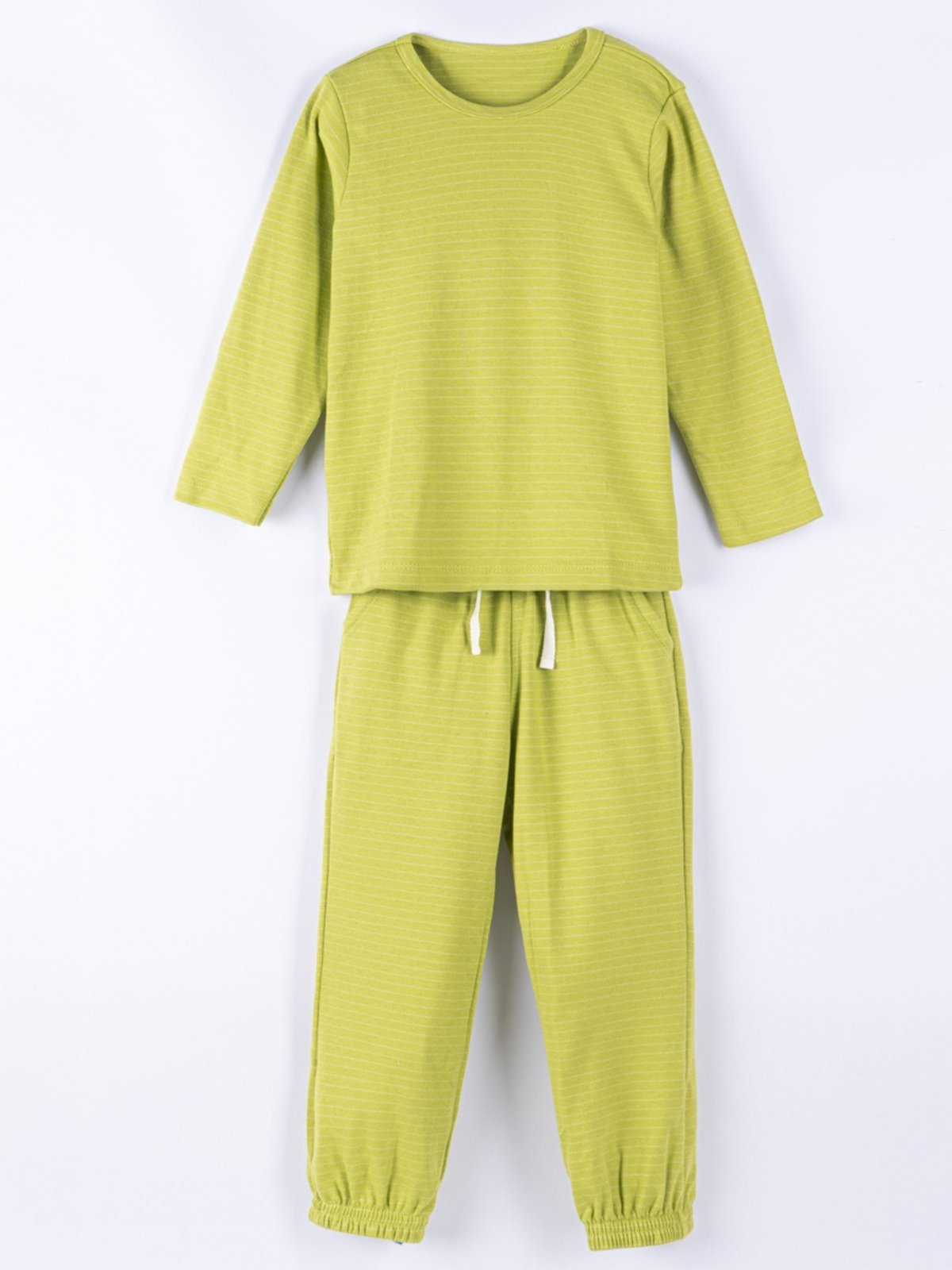 Vista 3 Infantil - Conjunto Bugbee Menino Camiseta Manga Longa e Calça Malha Suedine Verde Abacate amarelo/verde verde Bugbee amarelo/verde verde