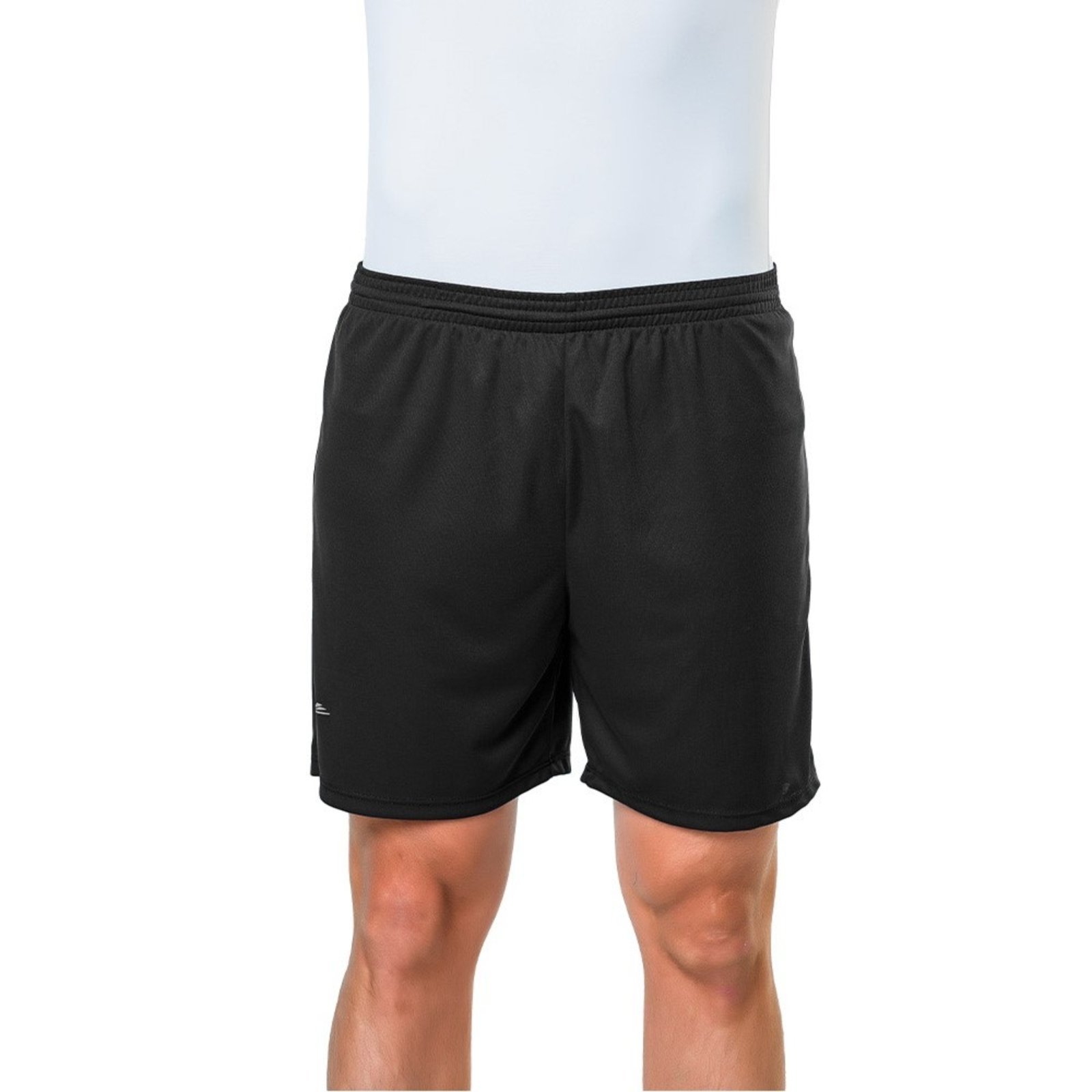 Short Futebol Com Elástico Básico Elite Masculino Adulto Preto