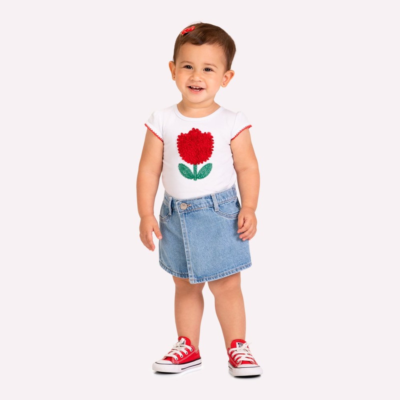 Infantil - Blusa Menina Bordada Kyly